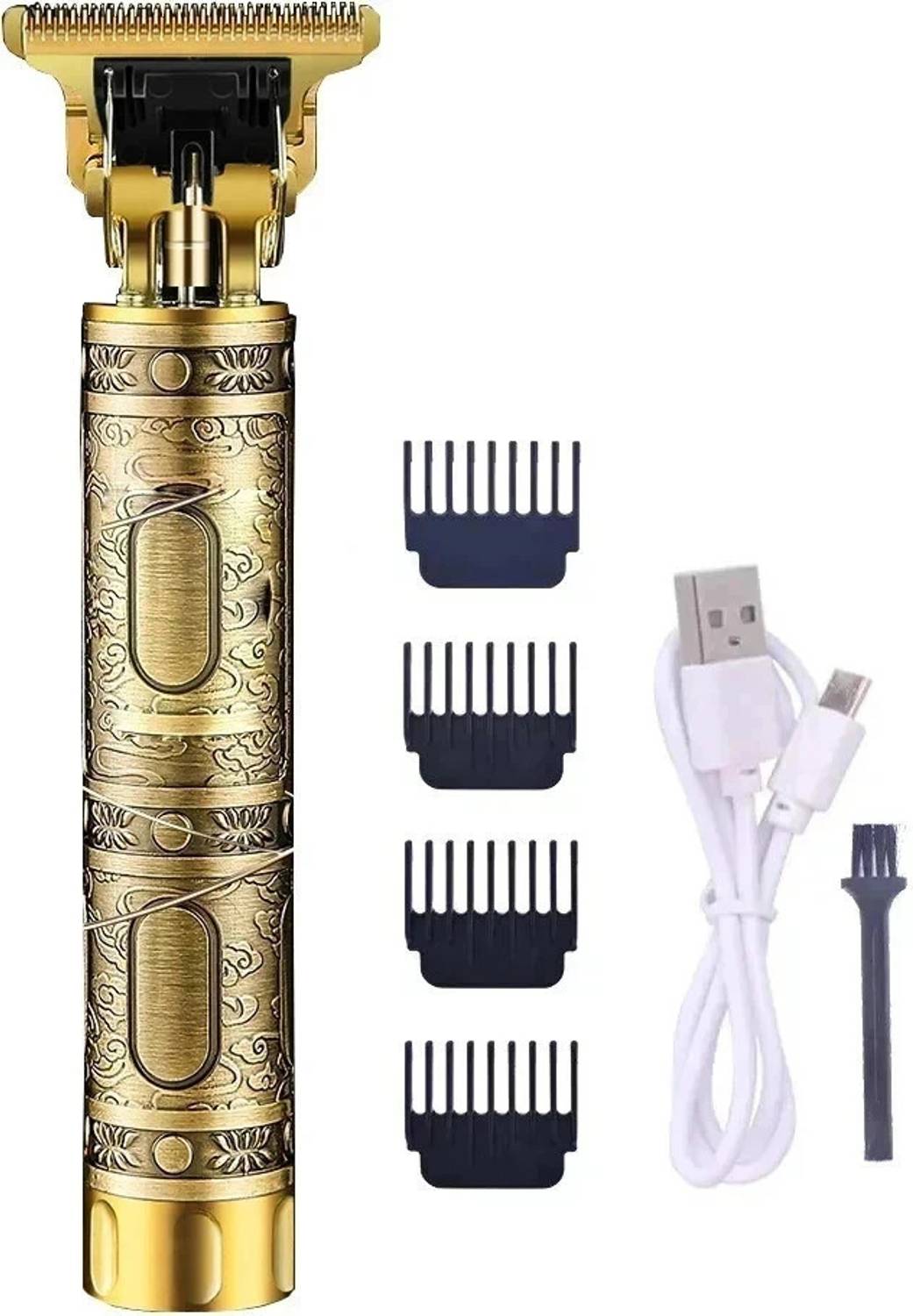 WeRock Professional Vintage T9 Hair Cutting Machine Rechargeable Hair Clippers USB W38 Trimmer 120 min  Runtime 4 Length Settings