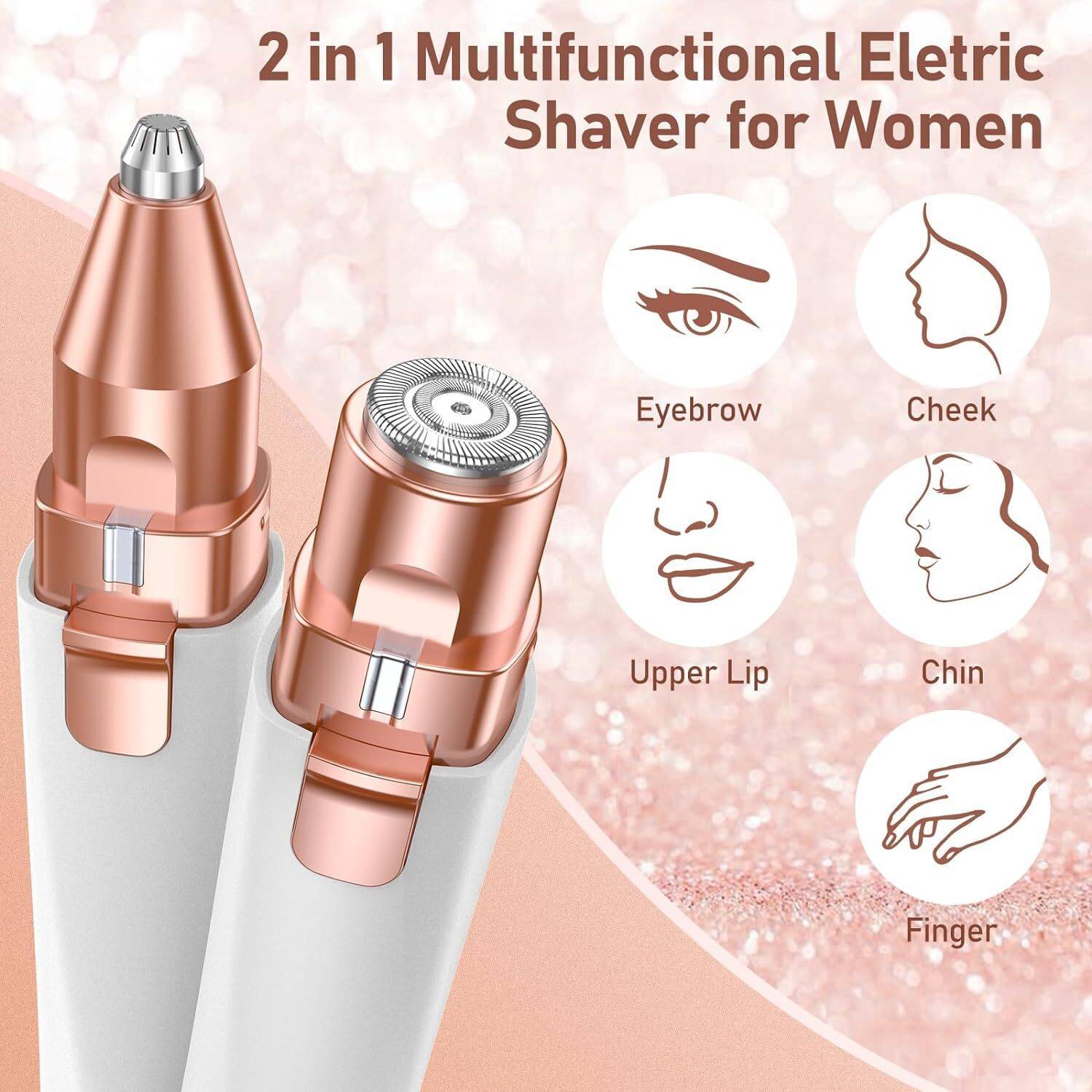 HavenFlix 2 in 1 Rechargeable Hair Removal Trimmer for Women - Image 2