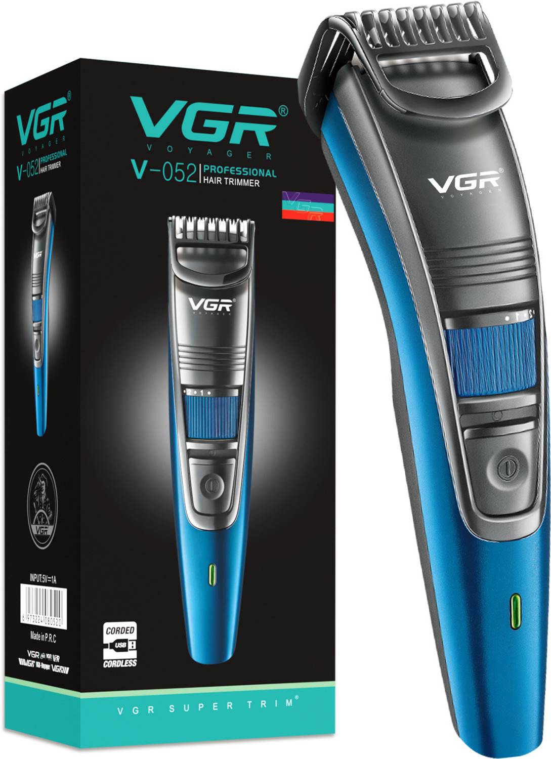 VGR V-052 Trimmer 120 min Runtime 20 Length Settings - Image 1