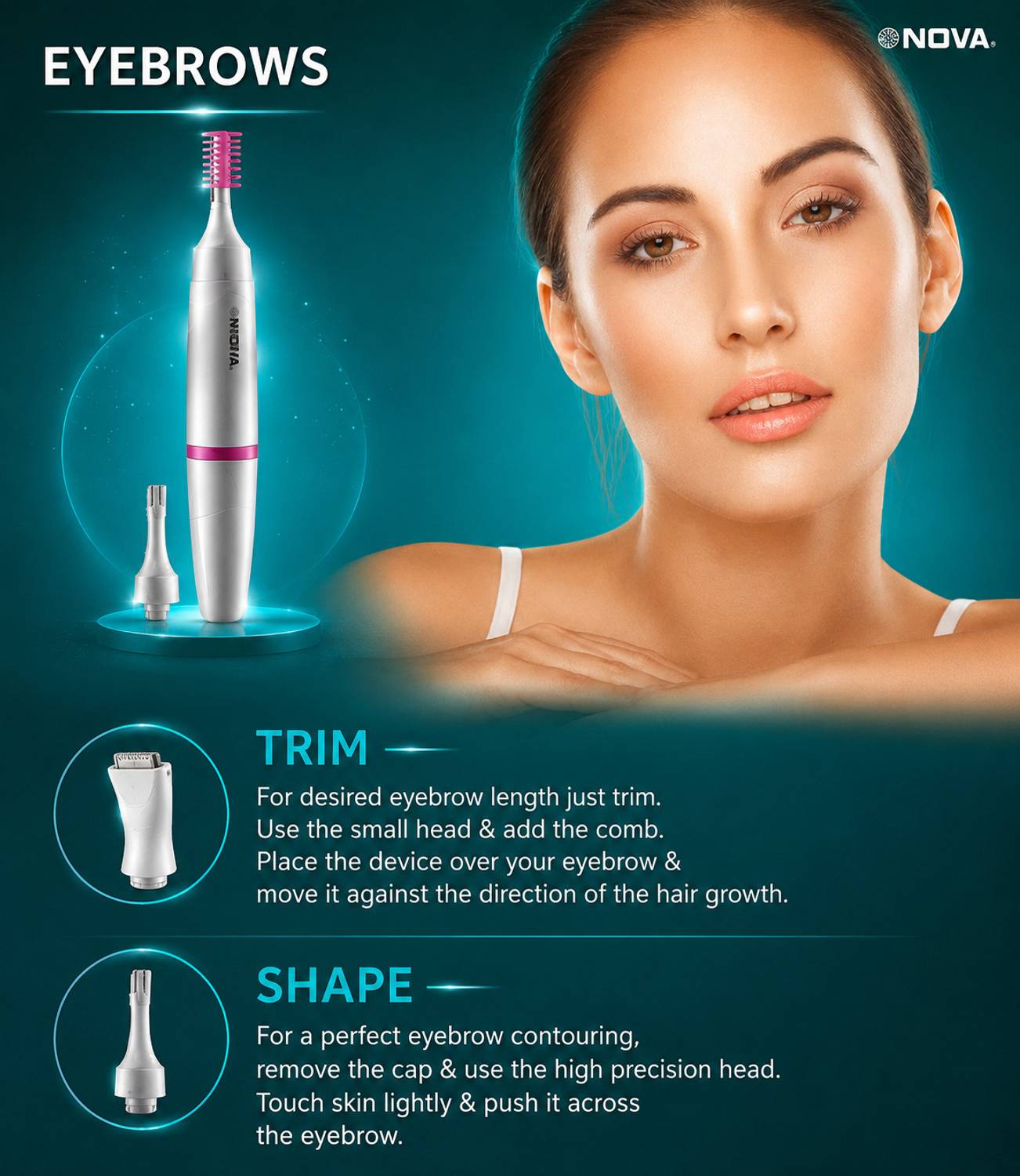 NOVA NLS 530 Sensi-Trim Touch Waterproof Trimmer - Image 5