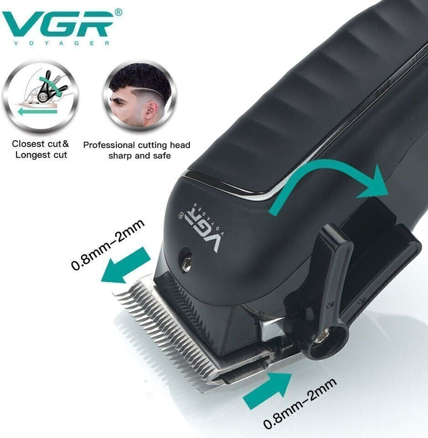 Image of VGR V-683 Trimmer 200 min Runtime 4 Length Settings