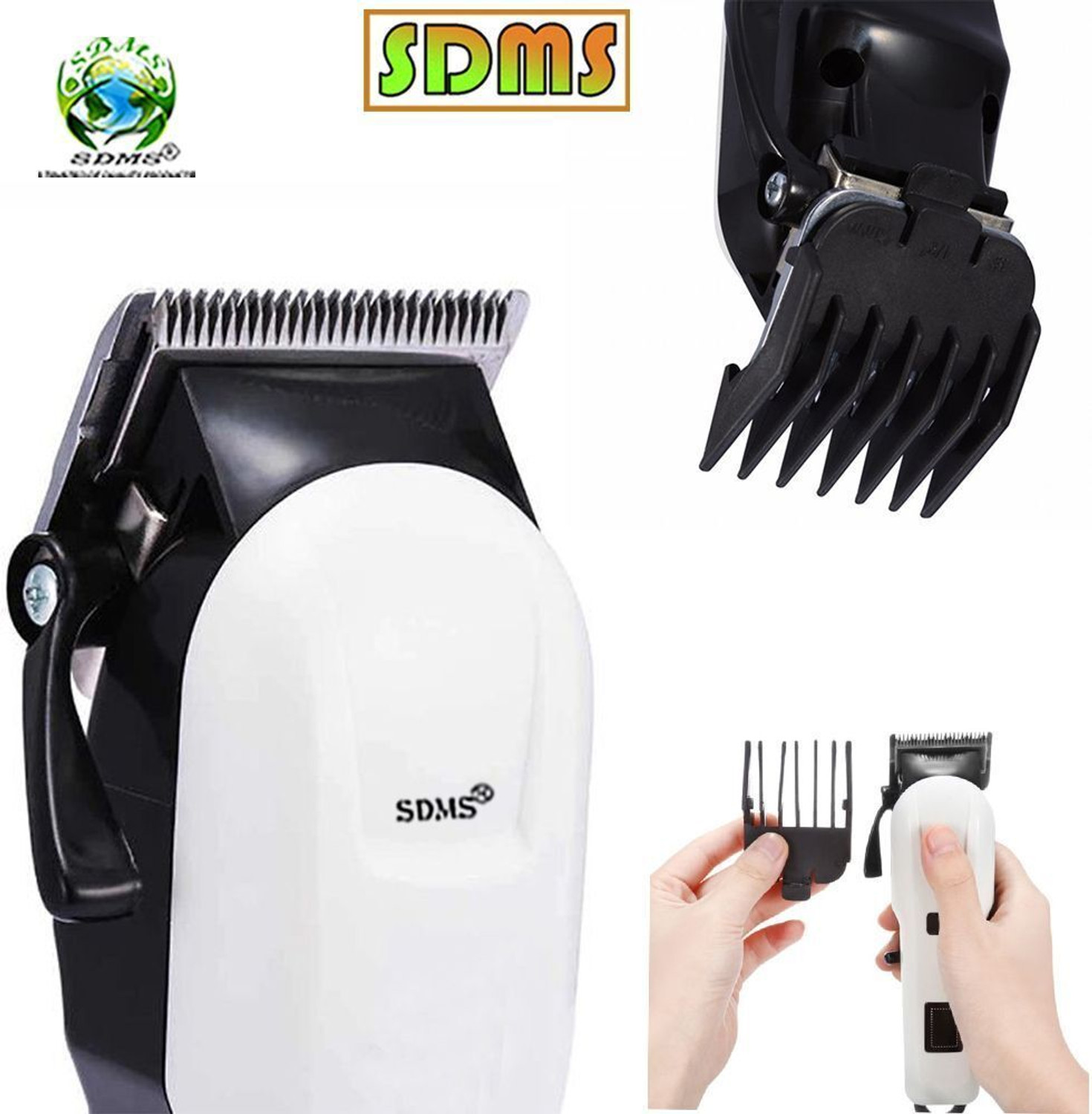 Image of THE OM ENTERPRISE Quick Charge Powerful Hair Trimmer Rechargeable Hair Clipper Beard Shaver Trimmer 300 min Runtime 4 Length Settings