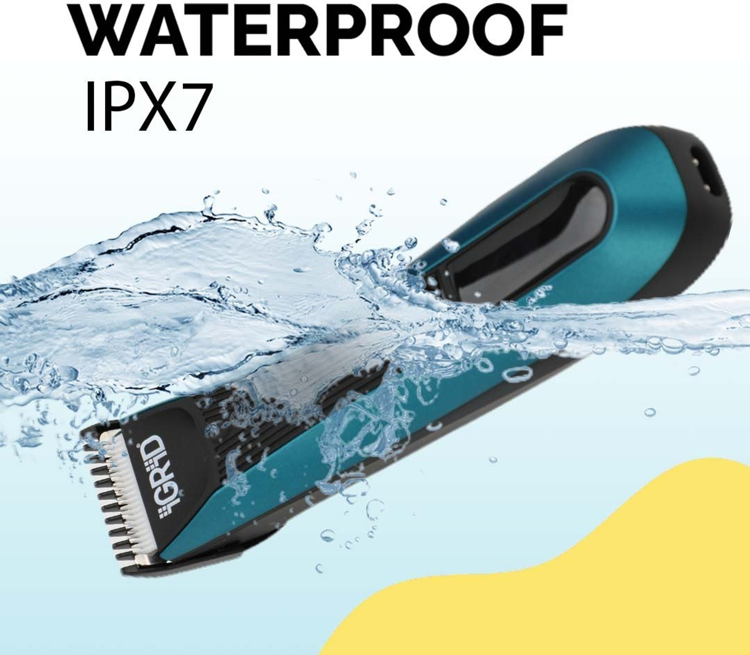 Image of iGRiD IG-4015 Fully Waterproof Body Groomer 90 min Runtime 3 Length Settings