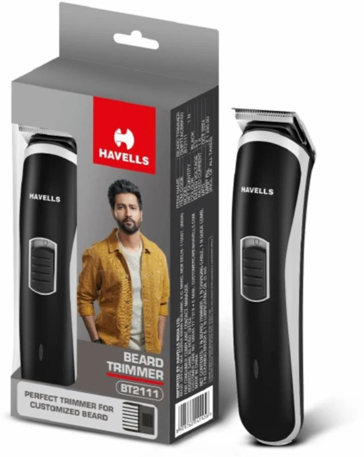 Image of HAVELLS BEARD TRIMMER BT2111 PERFECT TRIMMER FOR CUSTOMIZED BEARD Trimmer 45 min Runtime 20 Length Settings