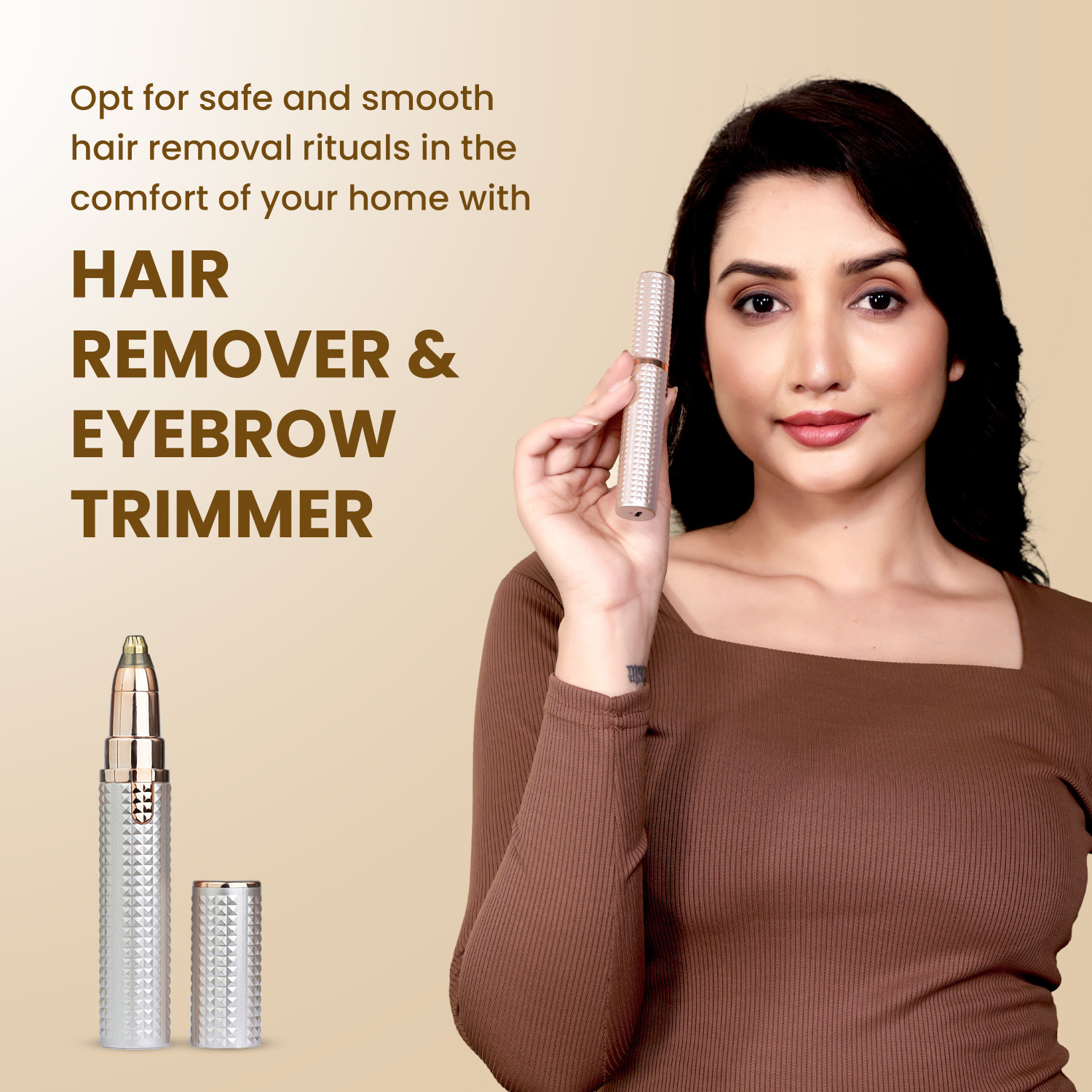 Image of NLB ENTERPRISE 3 in 1 Eyebrow trimmer for women, Nose, Face & Upper Lips Hair remover IPL Laser Hair Remover
