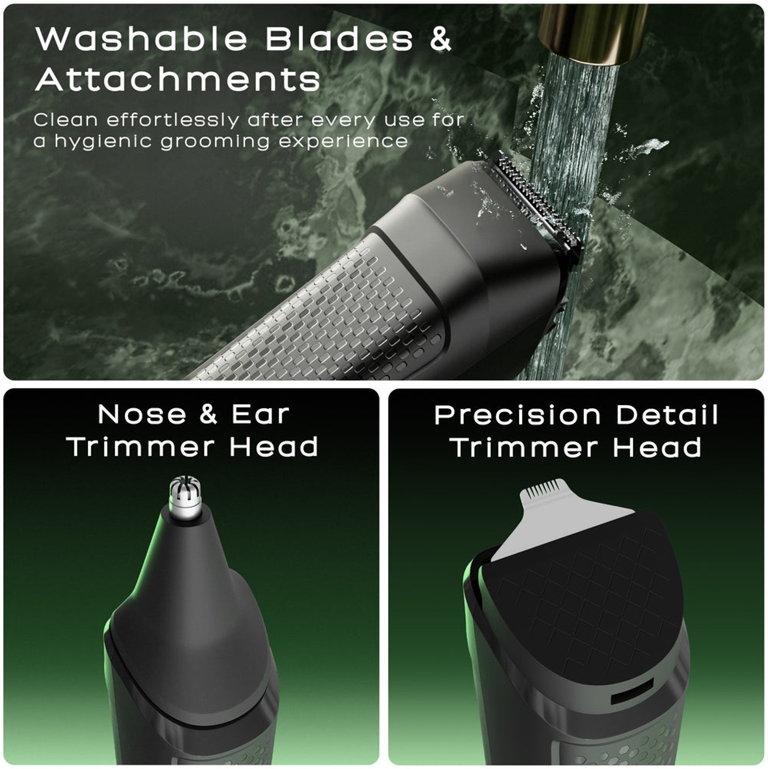 Image of ZEBRONICS ZEB-HT205 HAIR TRIMMER Trimmer 120 min Runtime 6 Length Settings