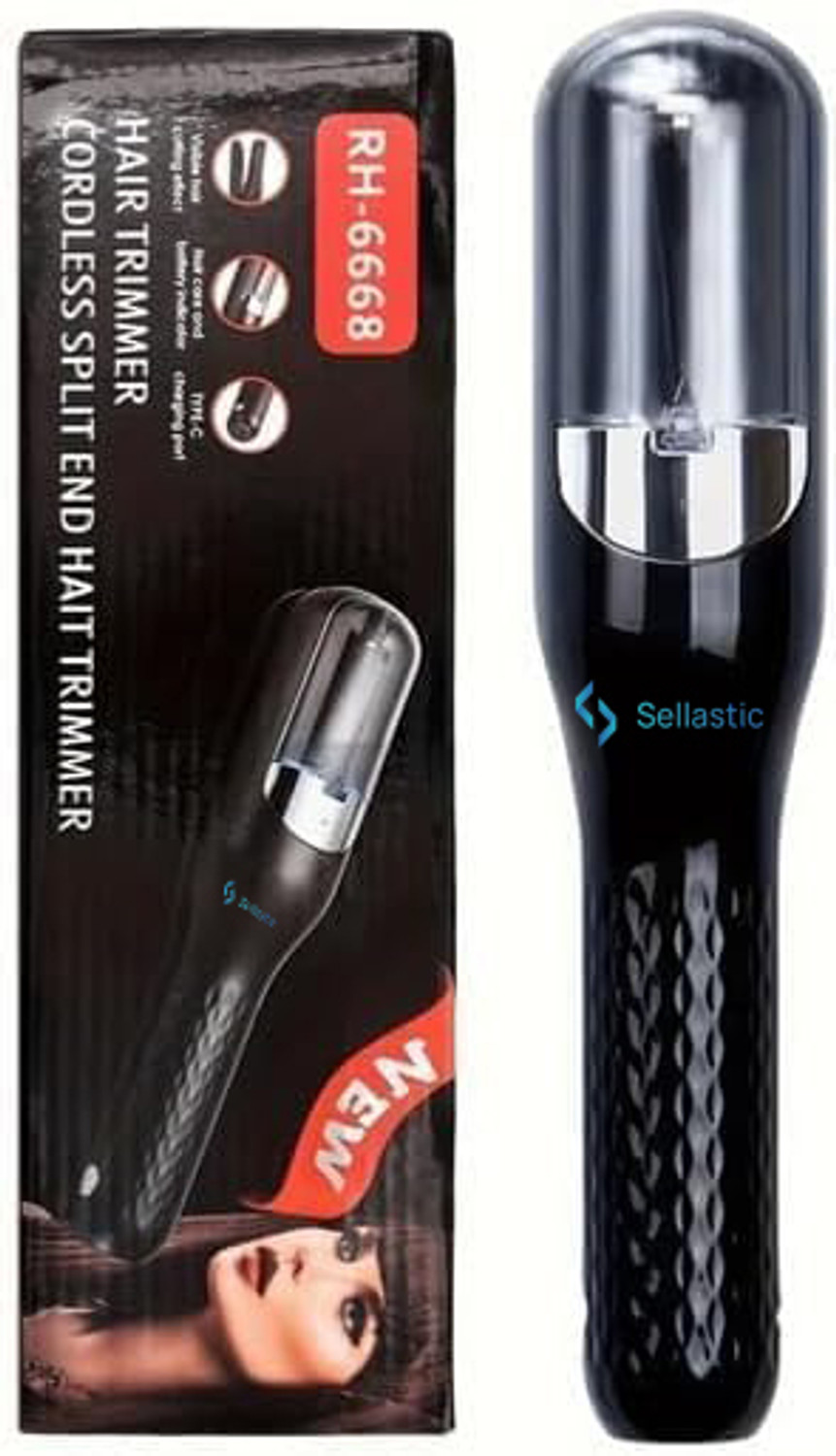 Image of sellastic Cordless Split End Hair Trimmer Machine ry, Damaged, Curly, Frizzy Hair Trimmer 30 min Runtime 2 Length Settings