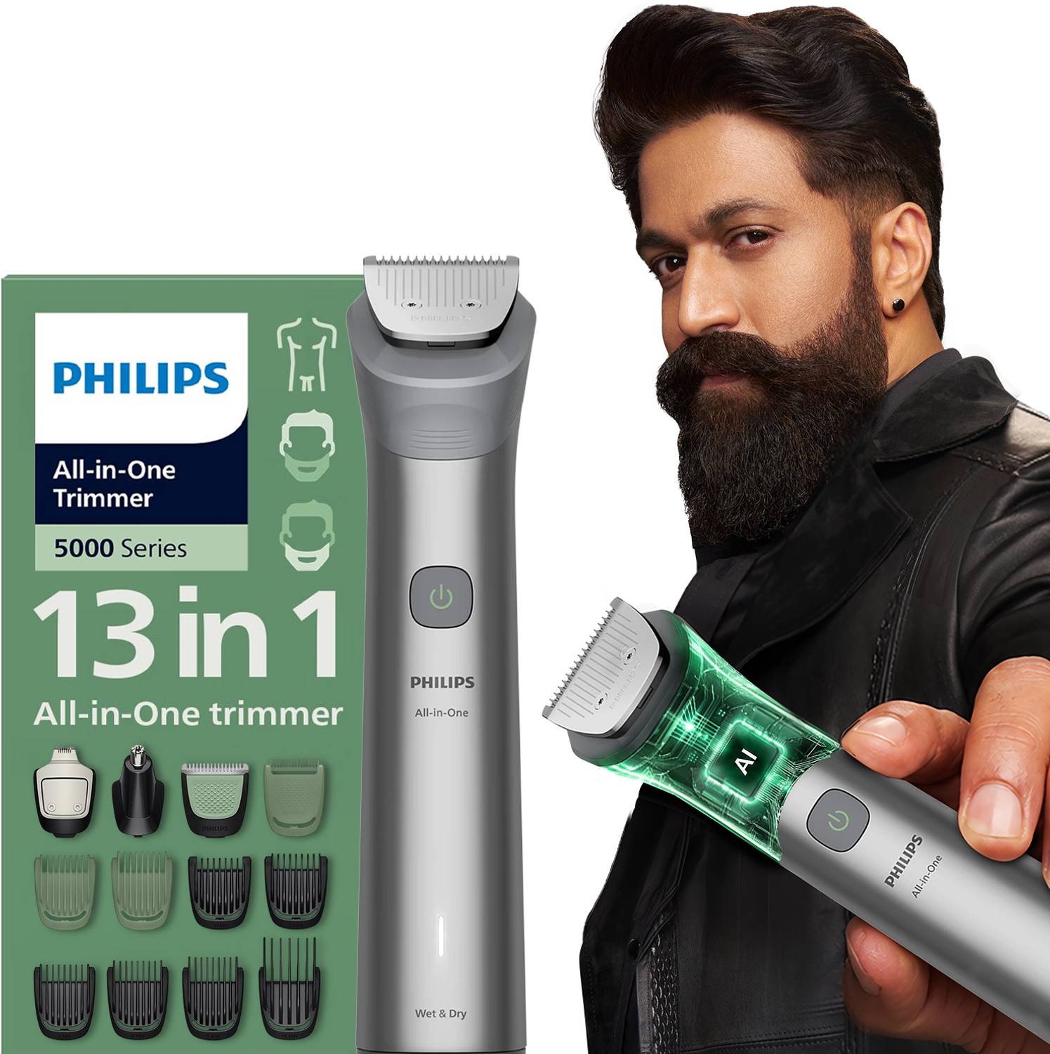 PHILIPS MG5942/15 Trimmer 120 min  Runtime 7 Length Settings
