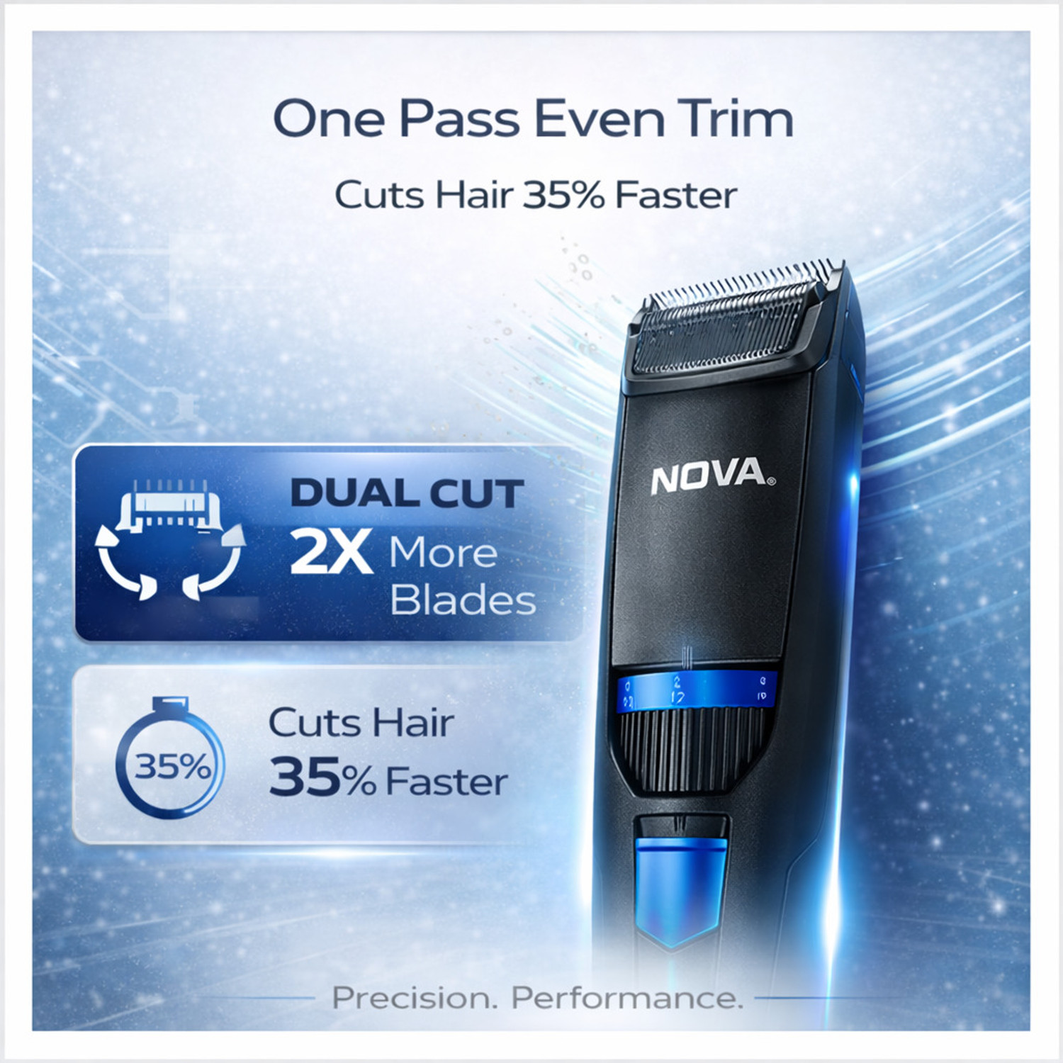 Image of NOVA NHT 1053 Trimmer 160 min Runtime 40 Length Settings