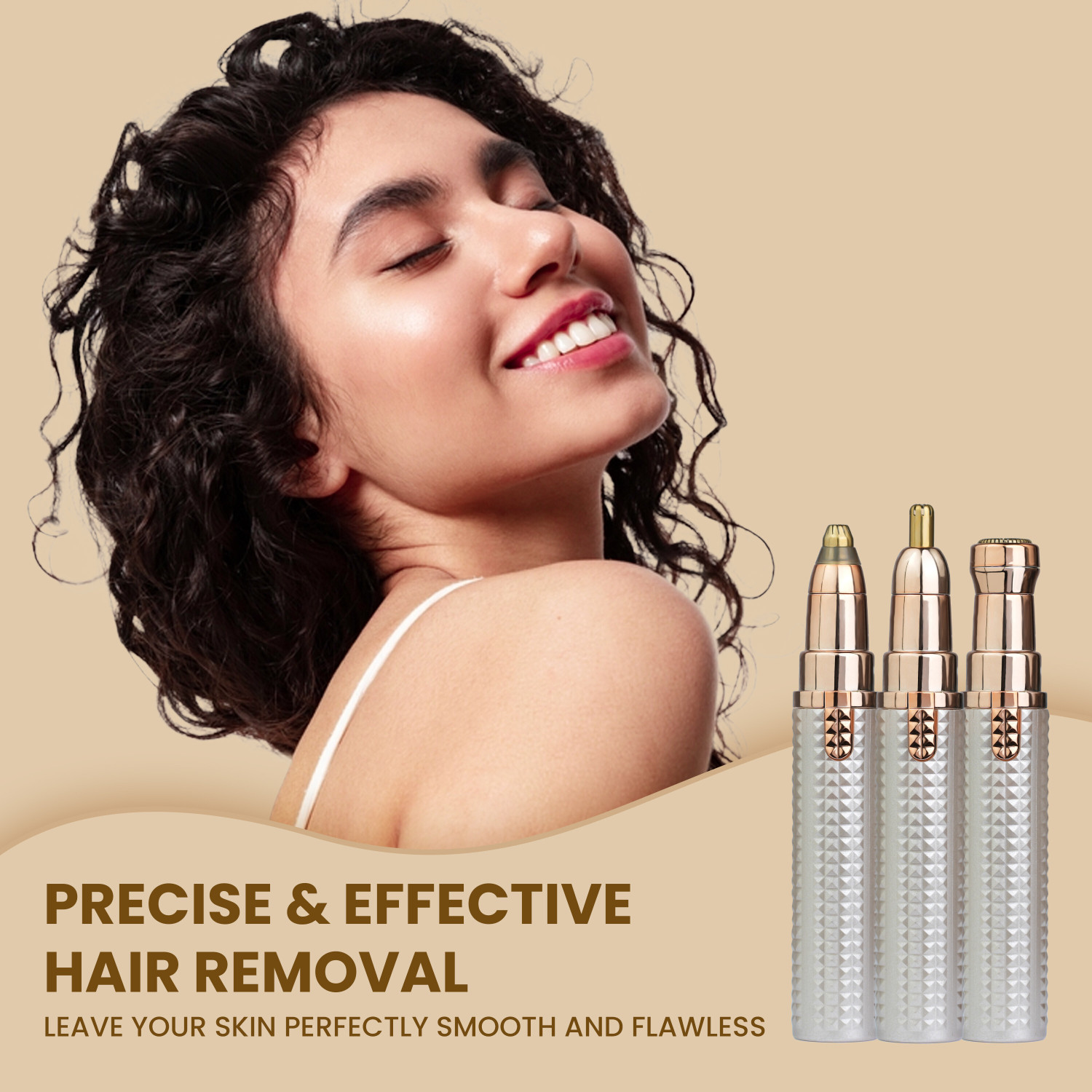 Image of NLB ENTERPRISE 3 in 1 Eyebrow trimmer for women, Nose, Face & Upper Lips Hair remover IPL Laser Hair Remover