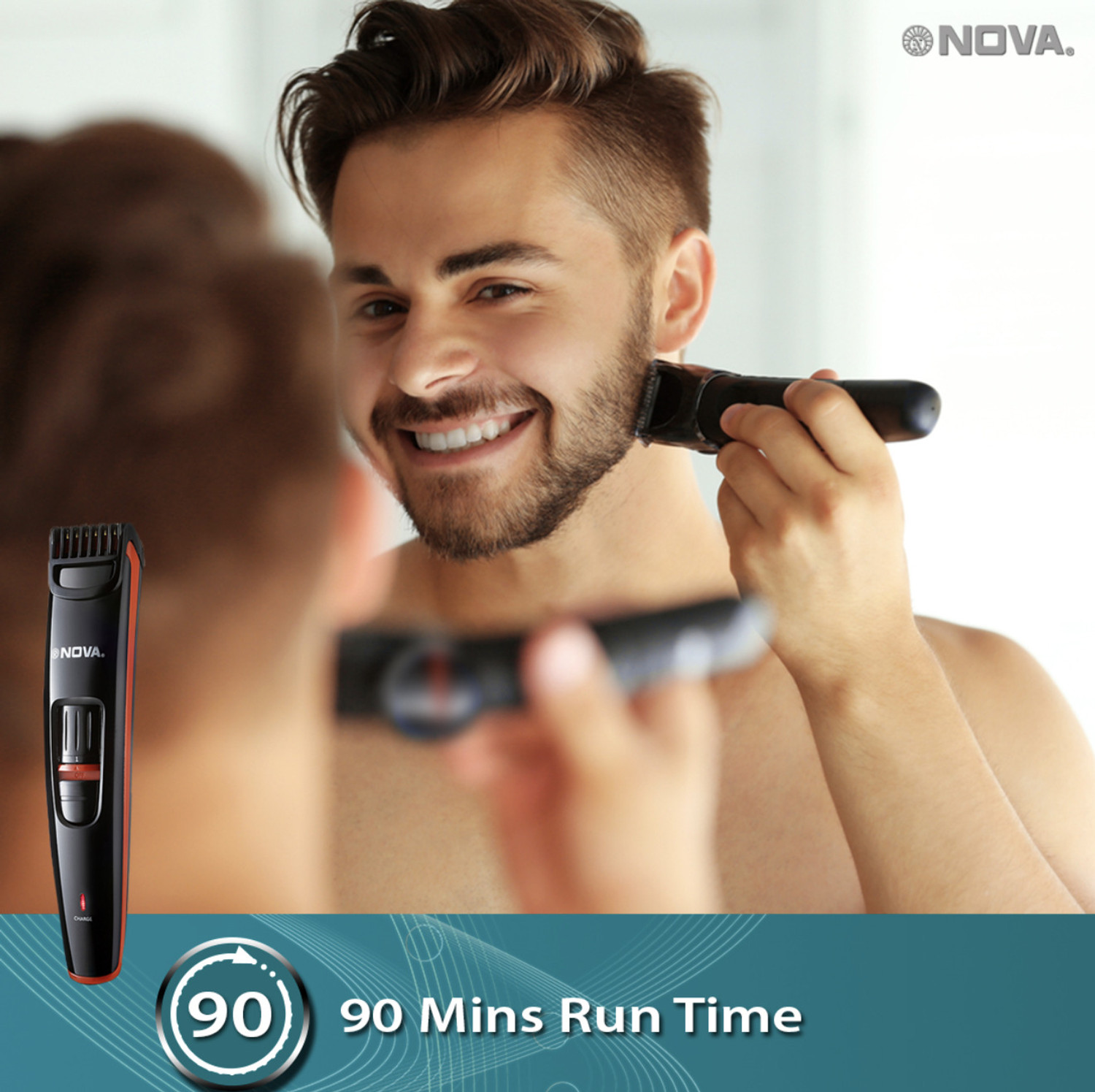 Image of NOVA 1087 Trimmer 90 min Runtime 20 Length Settings
