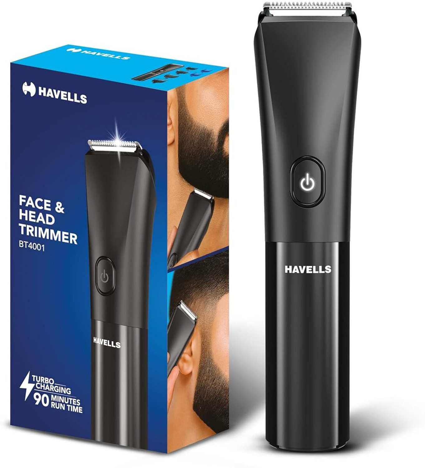 Image of HAVELLS BT4001 Beard & Hair 7 in 1 Trimmer 90 min Runtime 7 Length Settings