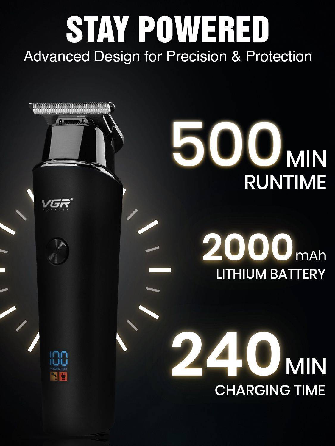 vgr V-937 Professional Hair Trimmer - Image 2