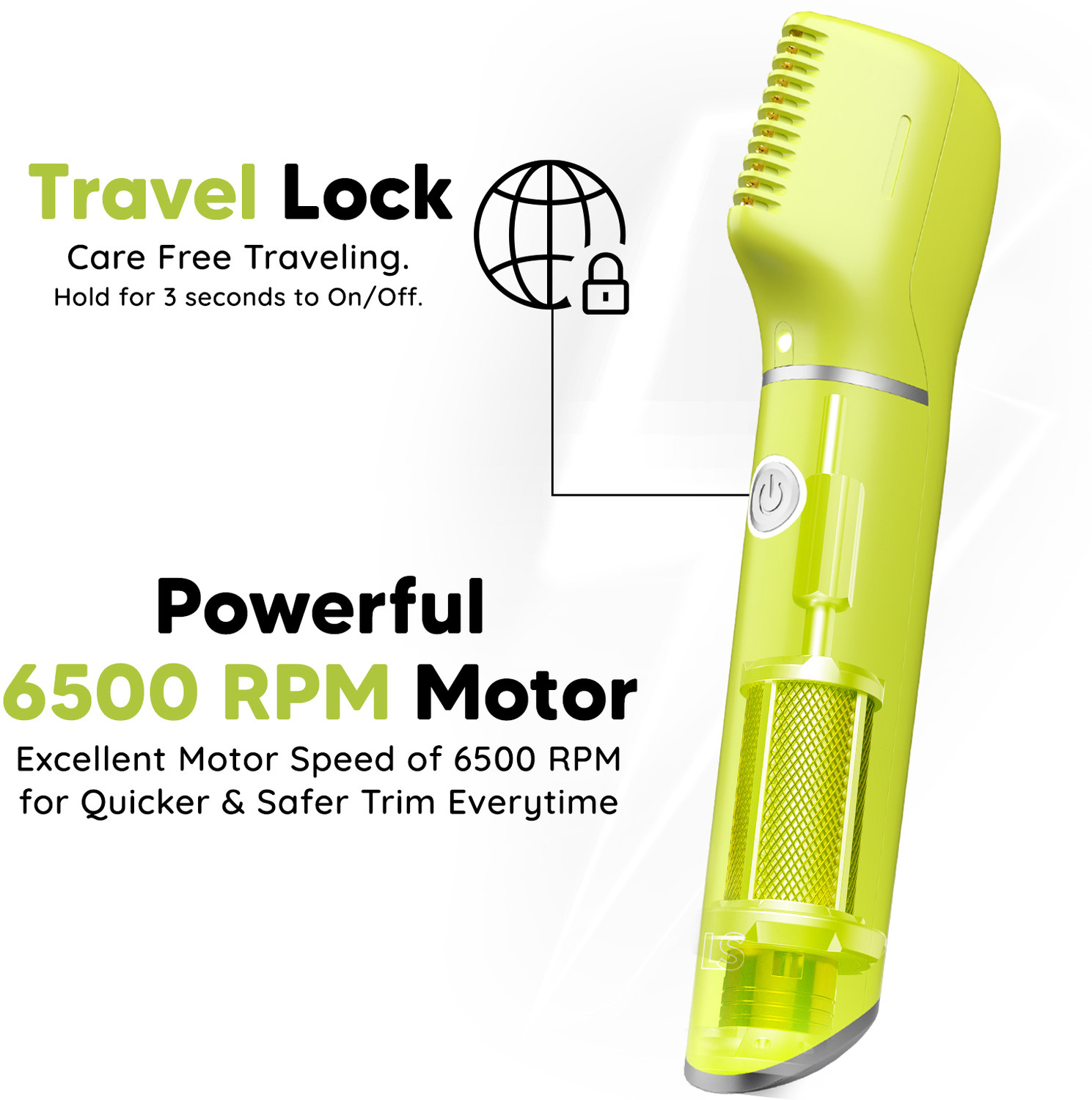 Image of LetsShave Balls trimmer for Men with Balls Mist, SkinSafe 'R' Blades Fully Waterproof Trimmer 90 min Runtime 3 Length Settings