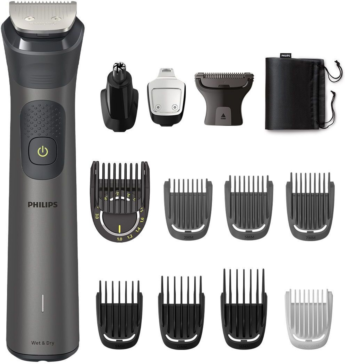Image of PHILIPS MG7920 /65, 13 in 1 Multigroomer, Patented Twin Trim Tech Trimmer 120 min Runtime 17 Length Settings