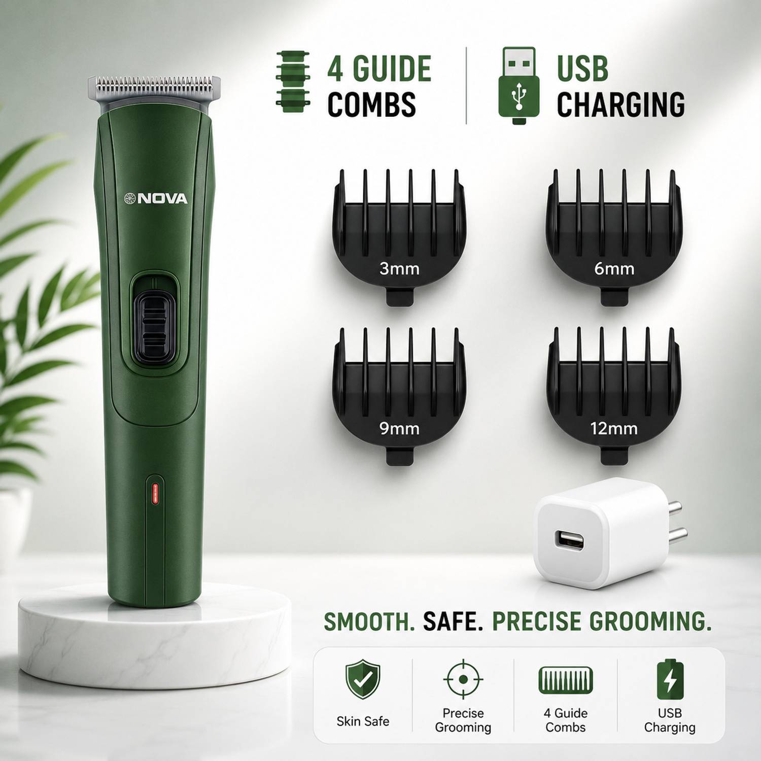 NOVA NHT 1039/03 USB Trimmer 45 min Runtime 5 Lengths - Image 5