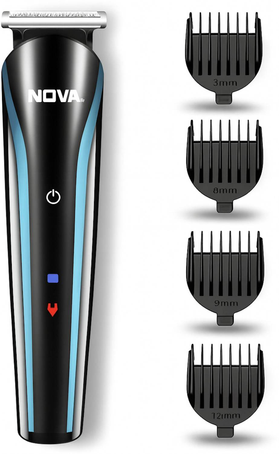 NOVA NHT 1073 Trimmer 60 min Runtime 5 Length Settings (Black, B