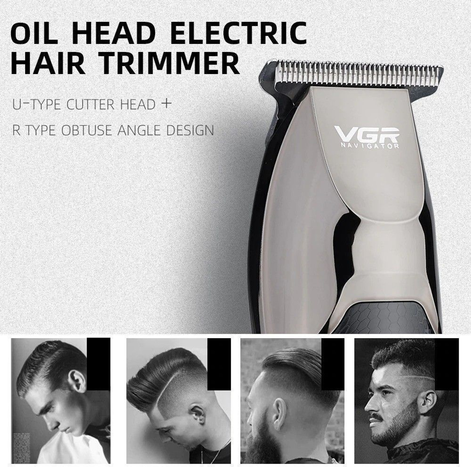 Image of VGR V-030 Professional Hair Clipper Trimmer 120 min Runtime 5 Length Settings
