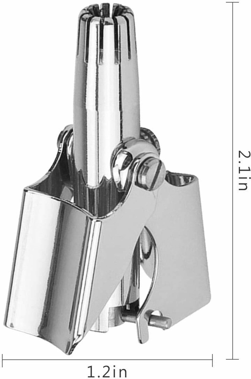 Image of Dhupgarh Nose & Ear Hair Trimmer for Men & Women - Stainless Steel Painless Hair Remover Trimmer 0 min Runtime 2 Length Settings