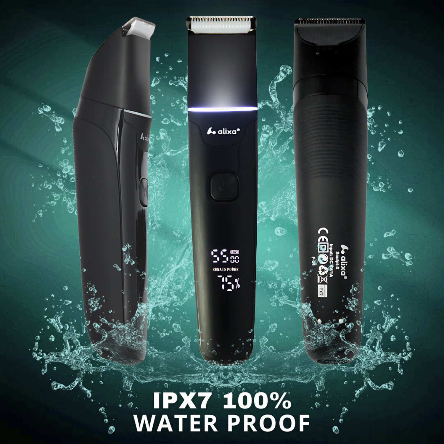 Image of Alixa SCULPTX-10 Fully Waterproof Body Groomer 90 min Runtime 5 Length Settings