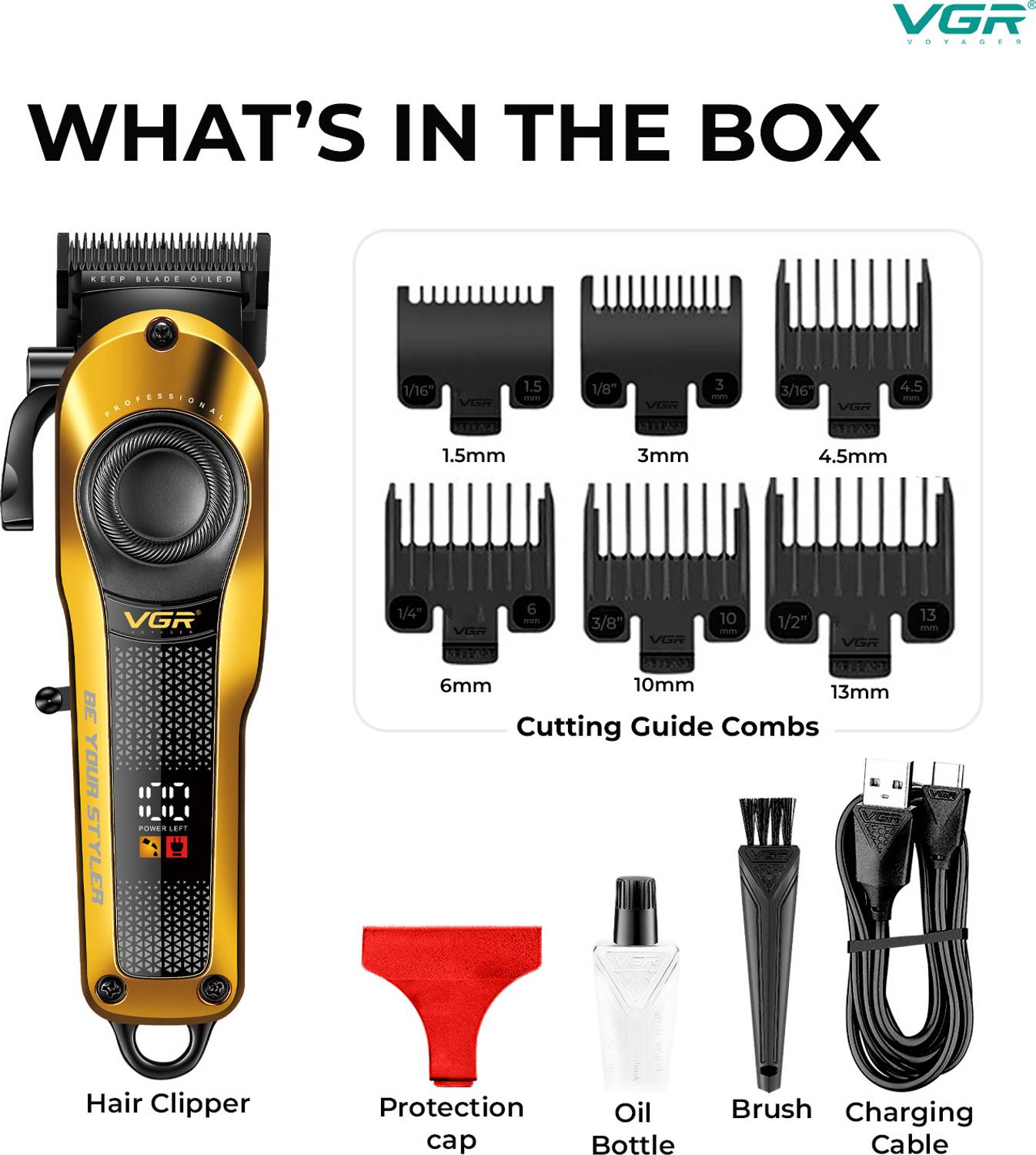 VGR VL-786 Professional Hair Clipper Trimmer - Image 5