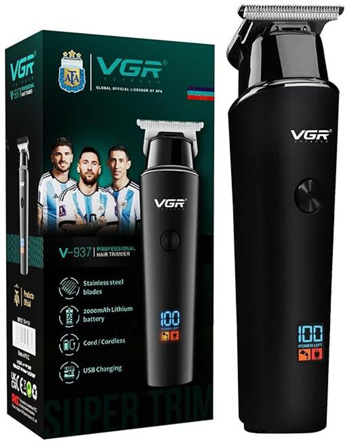 Image of VGR 937 Trimmer 500 min Runtime 3 Length Settings