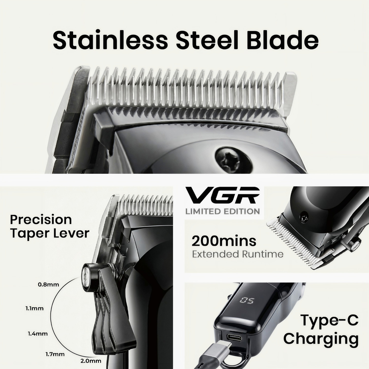 Image of VGR V .118 Trimmer 200 min Runtime 4 Length Settings