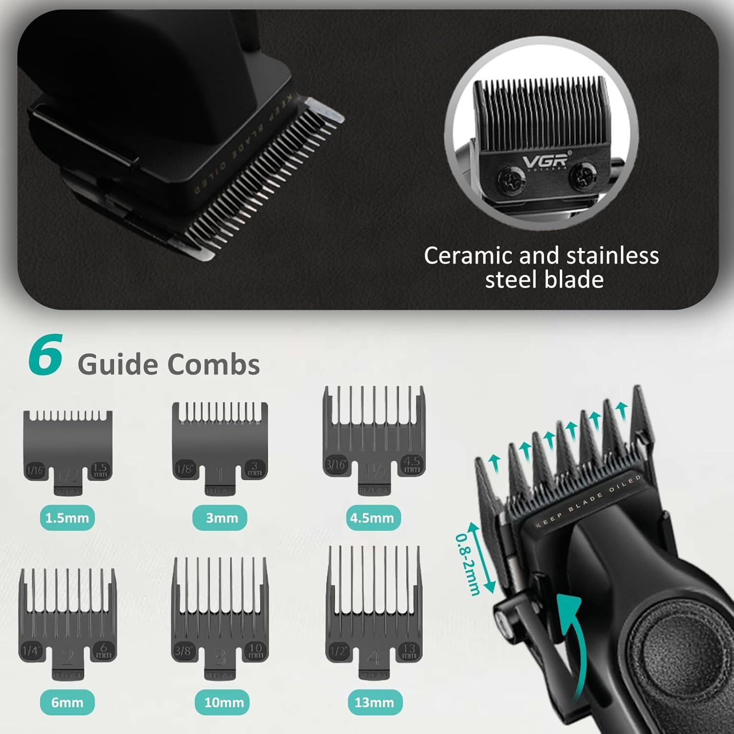 Image of VGR V-197 Trimmer 200 min Runtime 6 Length Settings