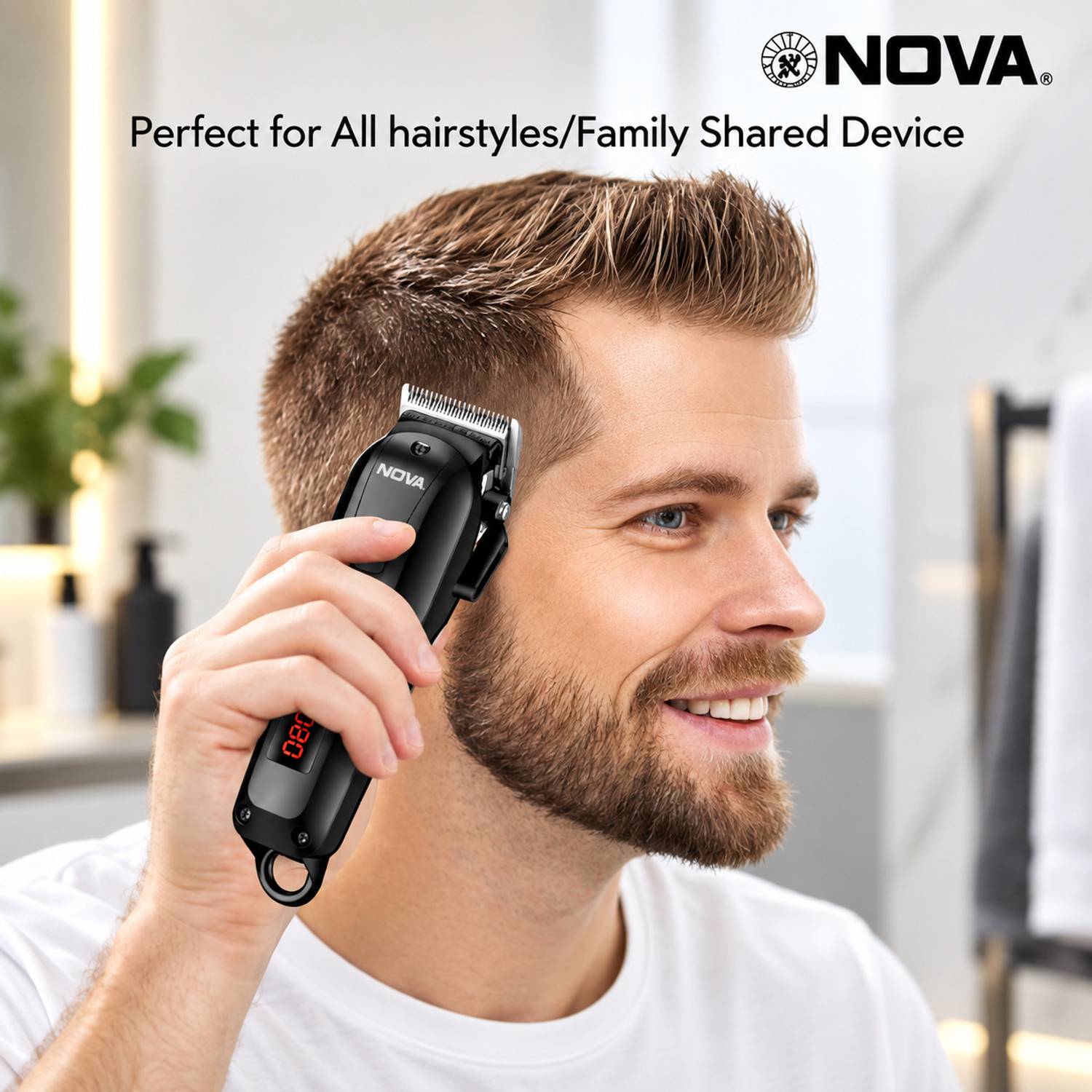 NOVA NHT 1083 Cordless Hair Clipper Trimmer - Image 3