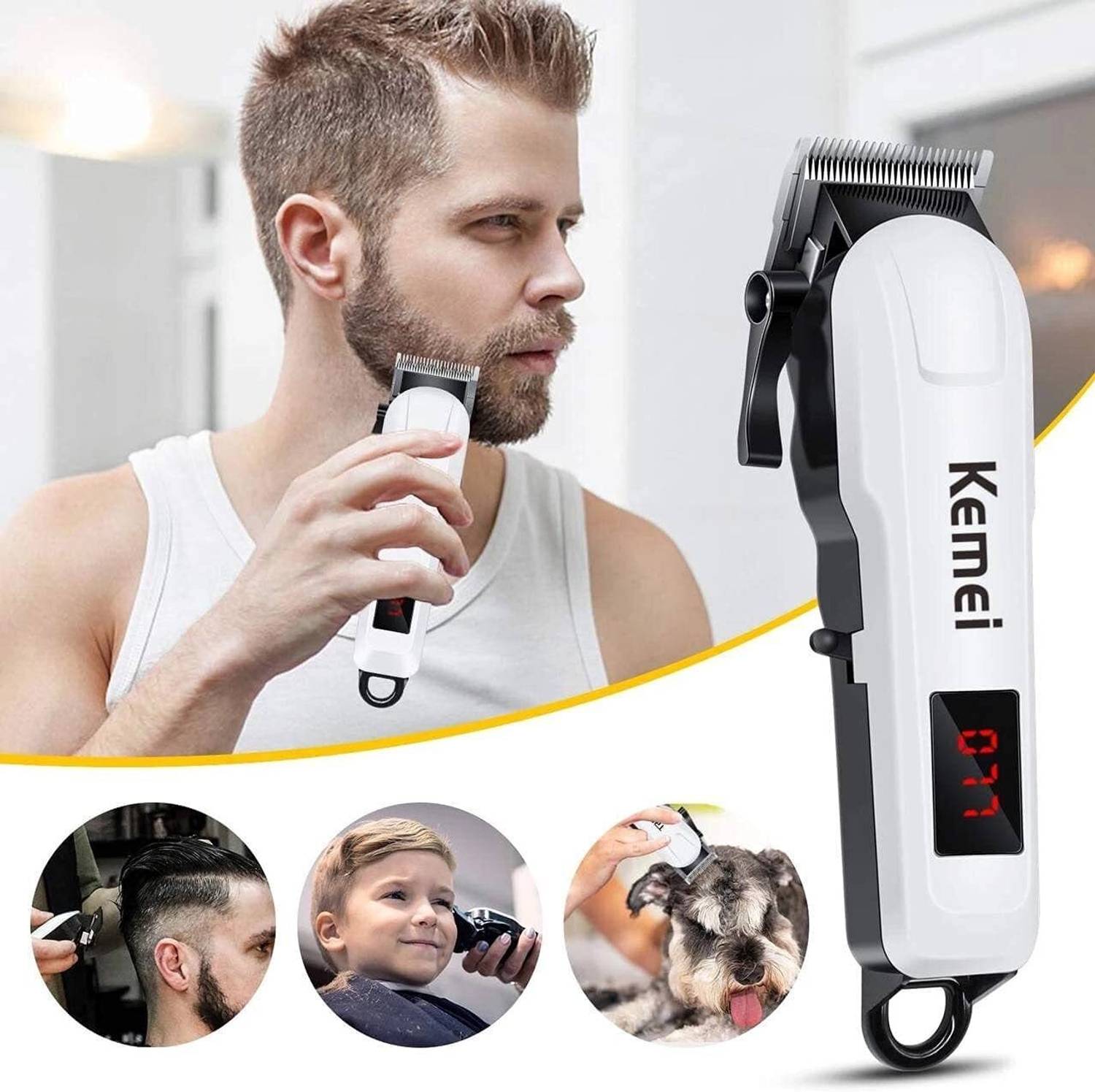 Kemei KM-809A Hair Trimmer 120 min Runtime - Image 2