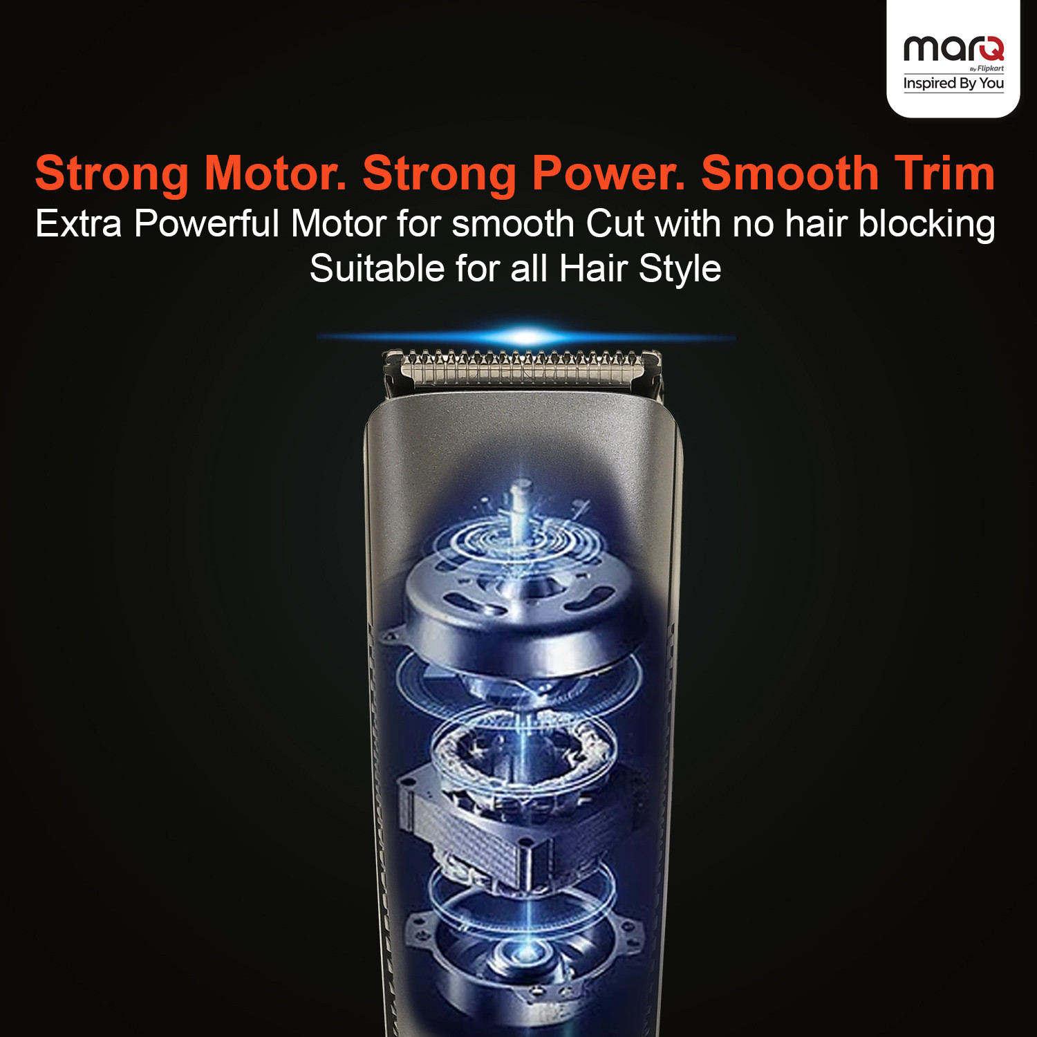 Image of MarQ by Flipkart M-004 Professional Hair Trimmer with 120 min Runtime Trimmer 120 min Runtime 4 Length Settings