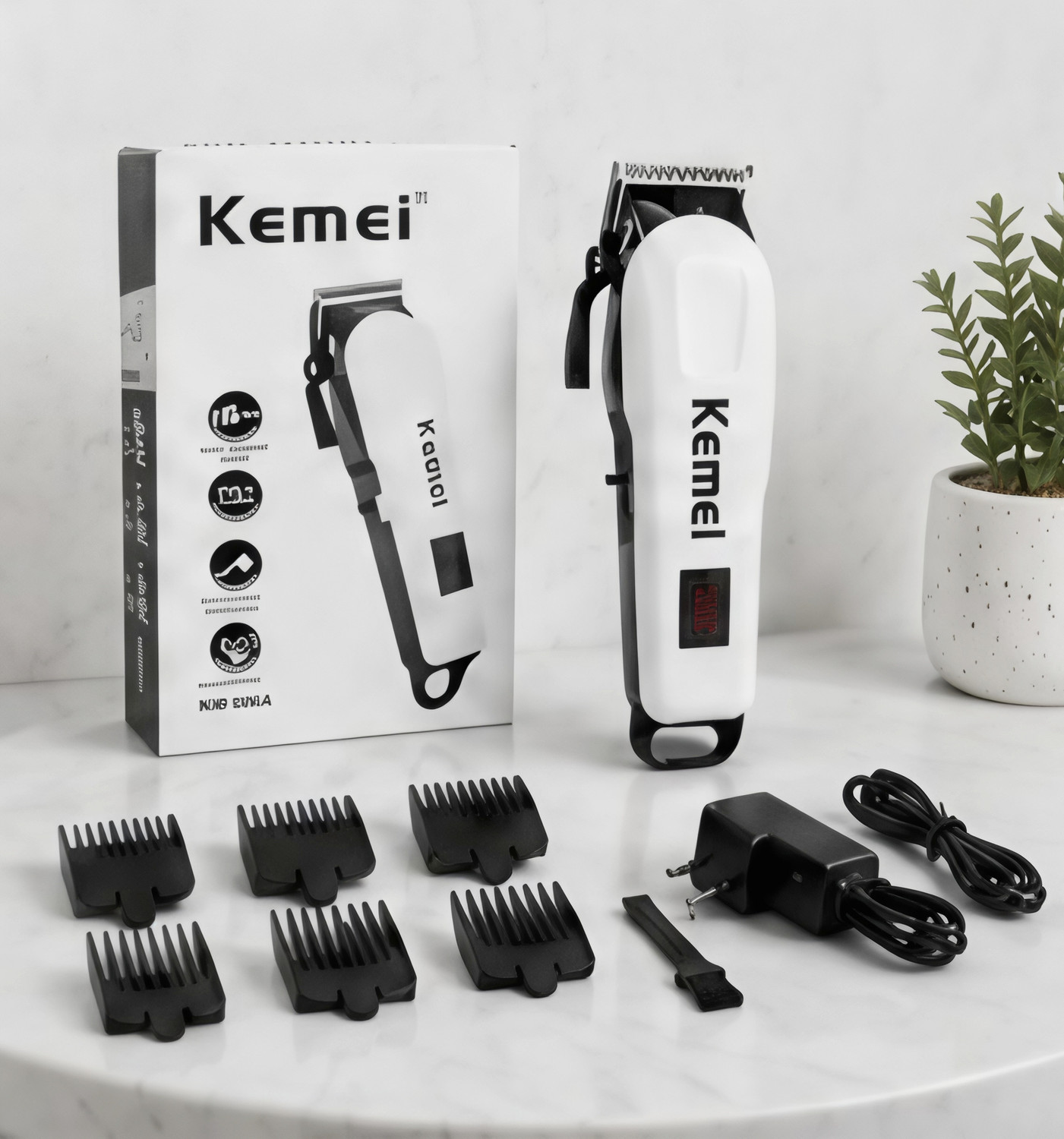 Image of KEMMIE 1001 Trimmer 240 min Runtime 4 Length Settings