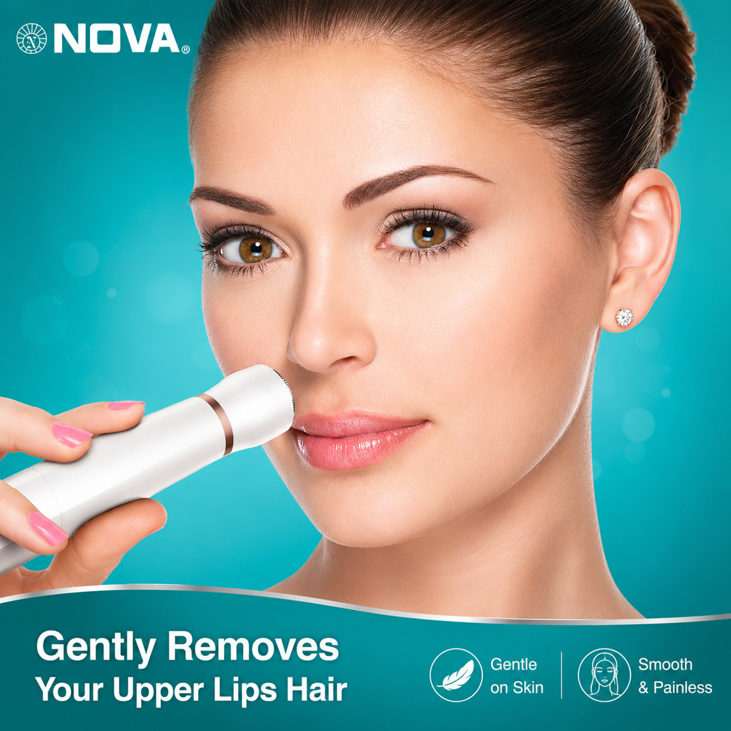 Image of NOVA NLS 538 /05 Facial, Bikini line & Eyebrow Hair remover Trimmer 60 min Runtime 3 Length Settings