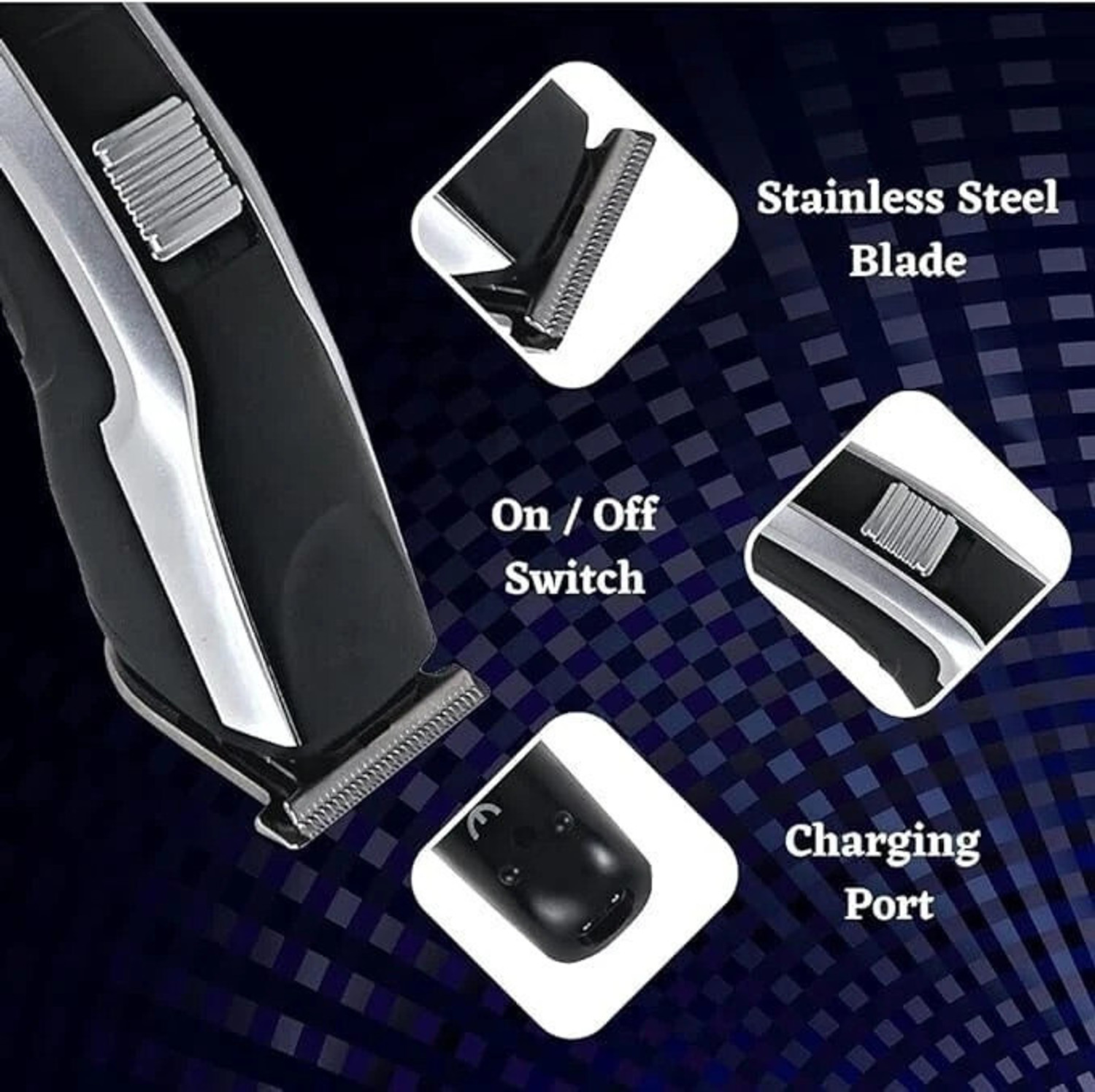 Image of Zeno volt SHAVER TRIMMER FOR MEN Trimmer 120 min Runtime 4 Length Settings