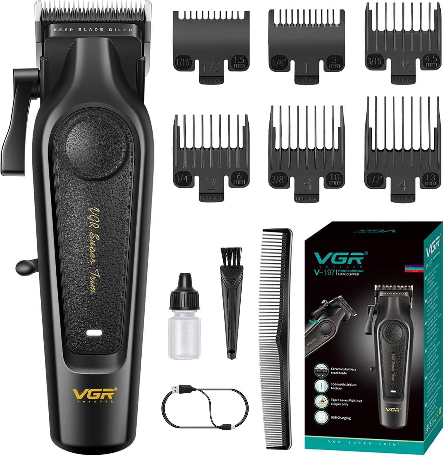 Image of VGR V-197 Trimmer 200 min Runtime 6 Length Settings