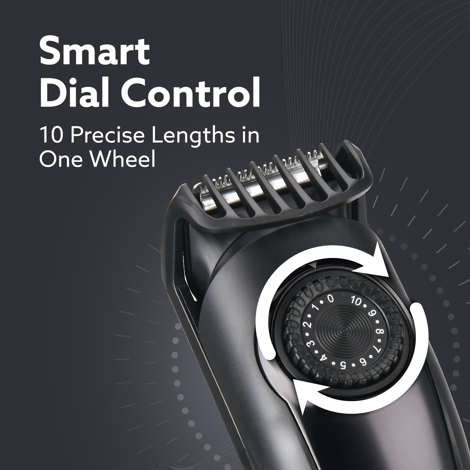 Image of AGARO Beard Trimmer MT1122, 10 Length Settings, Digital Display, USB Rechargeable Trimmer 90 min Runtime 10 Length Settings