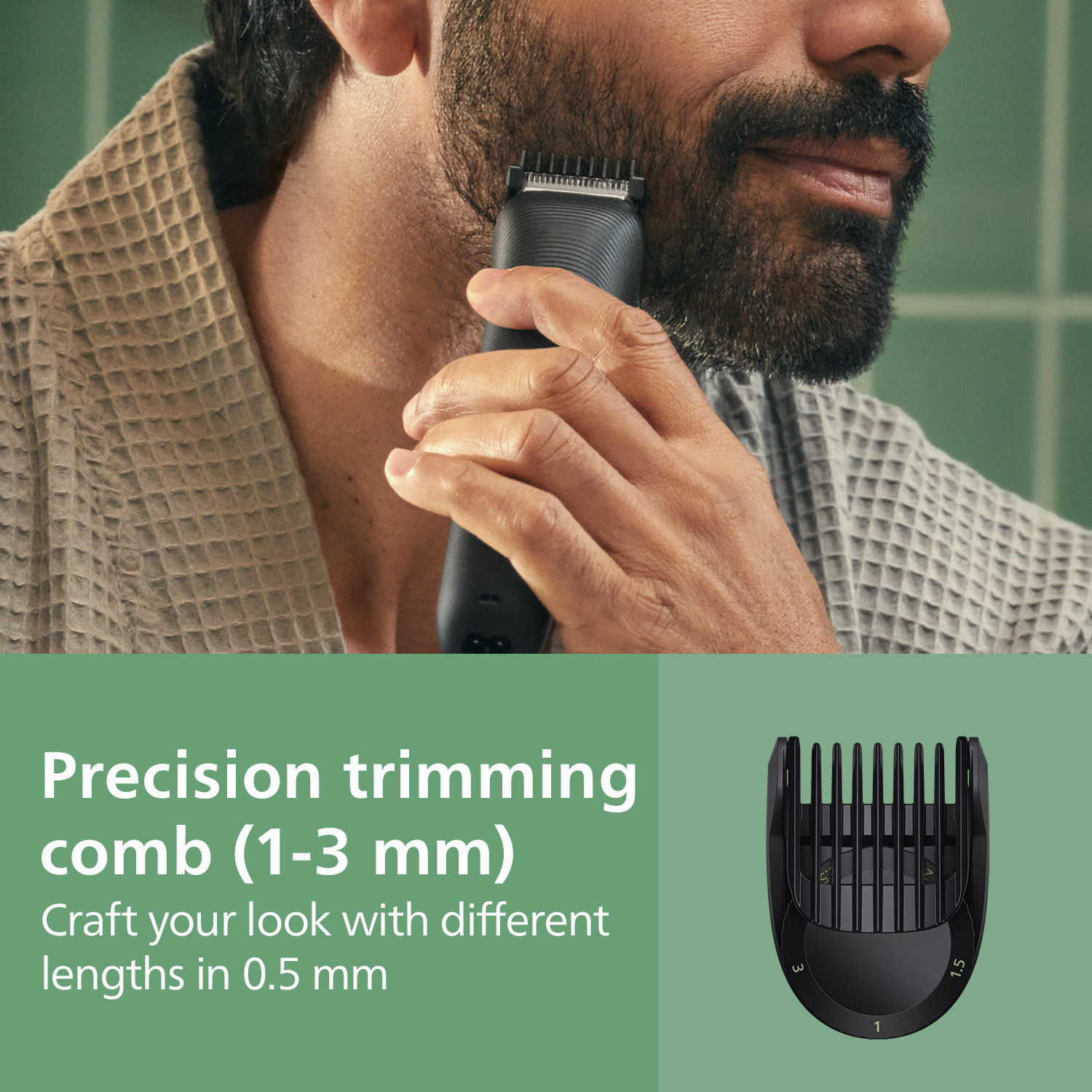 Image of PHILIPS MG3951 /30 Fully Waterproof Trimmer 90 min Runtime 14 Length Settings