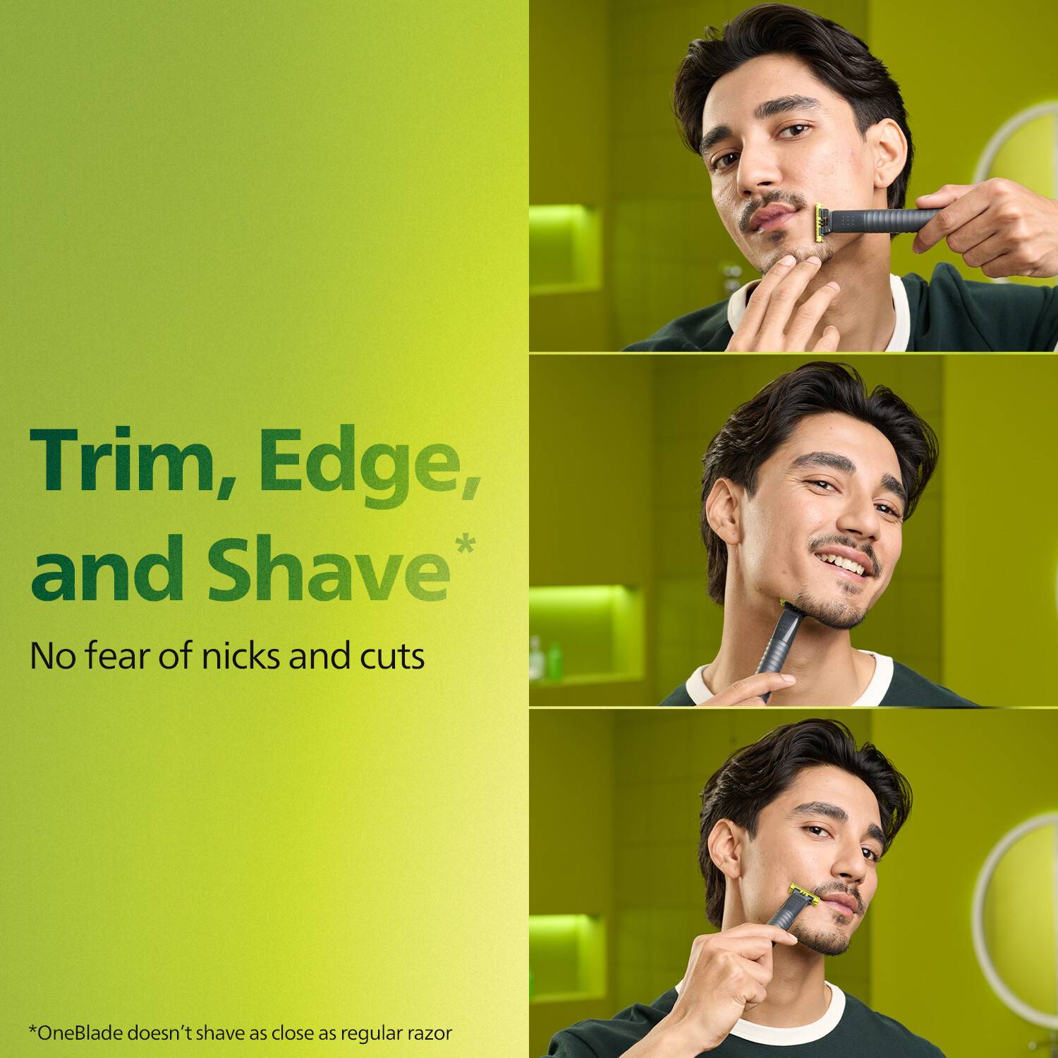 PHILIPS QP 1624/10 OneBlade Gen Z Face & Body Groomer & Styler| Ideal for 1st Trim Trimmer 30 min Runtime 1 Length Settings - Image 3