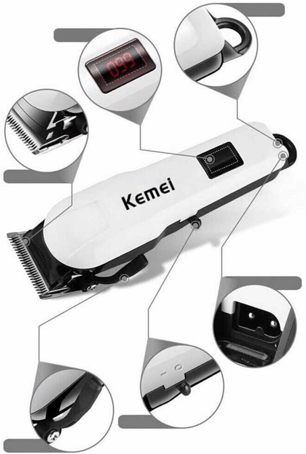 Image of Kemei km-809A 0 Grooming Kit 120 min Runtime 4 Length Settings