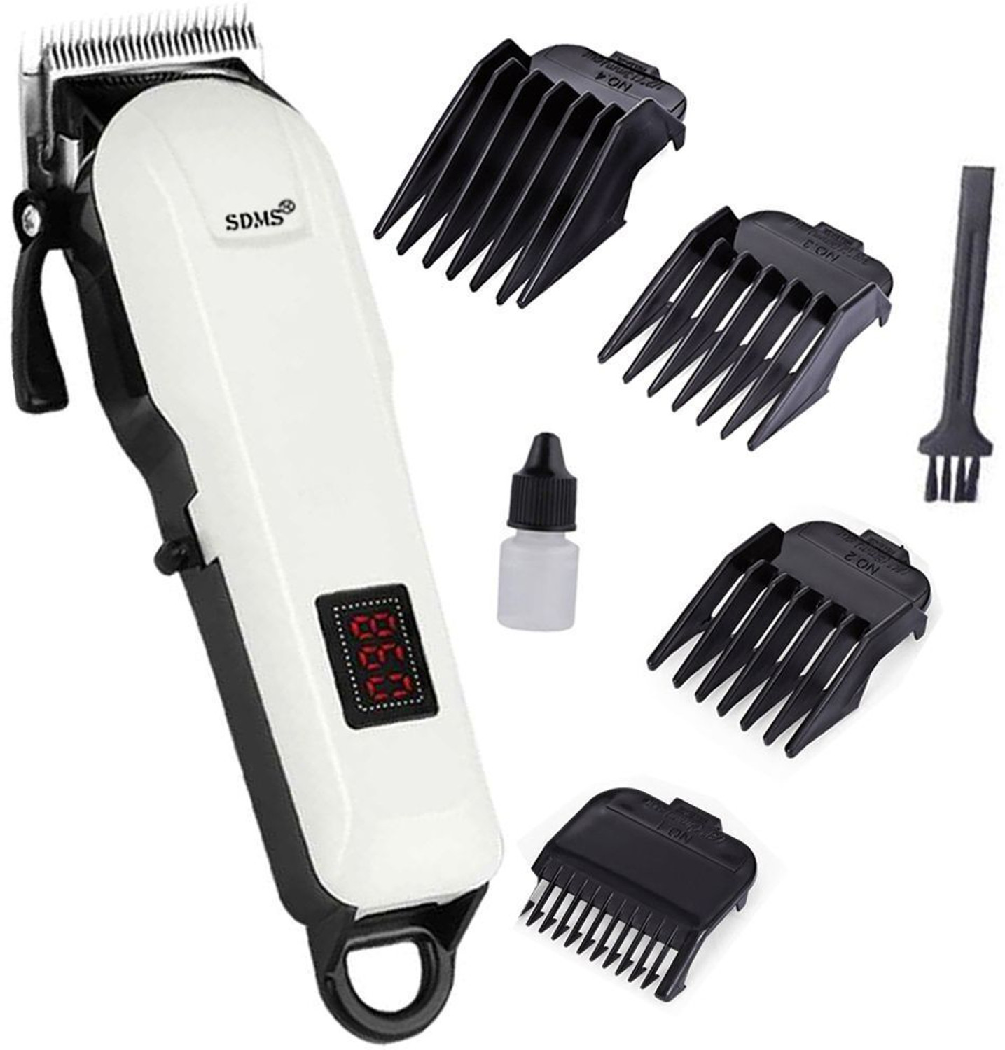 Image of THE OM ENTERPRISE Quick Charge Powerful Hair Trimmer Rechargeable Hair Clipper Beard Shaver Trimmer 300 min Runtime 4 Length Settings