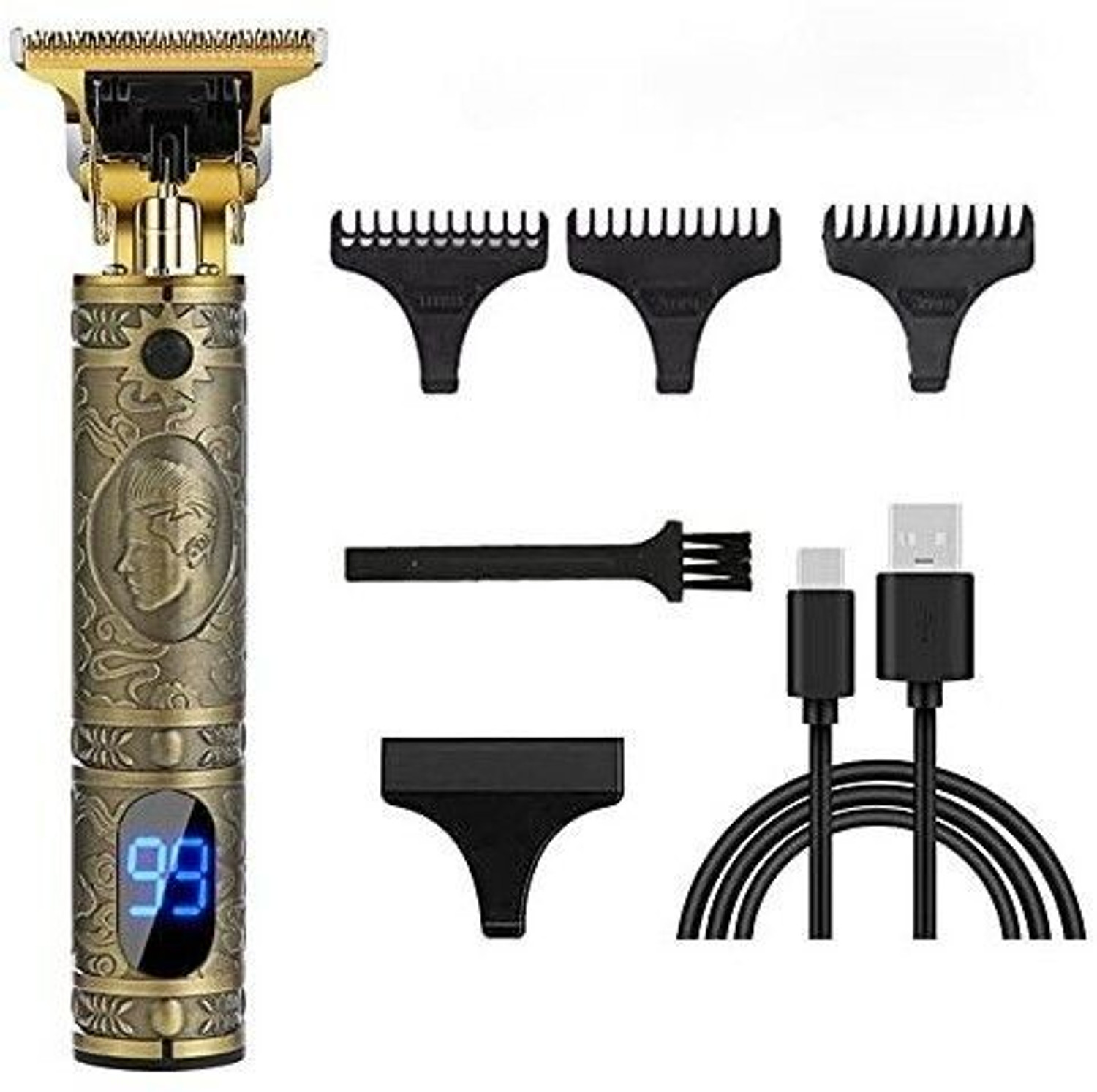 Image of Mj Store T9 Professional Hair Trimmer for Men |Cordless Rechargeable Beard & Hair Clipper Trimmer 120 min Runtime 4 Length Settings