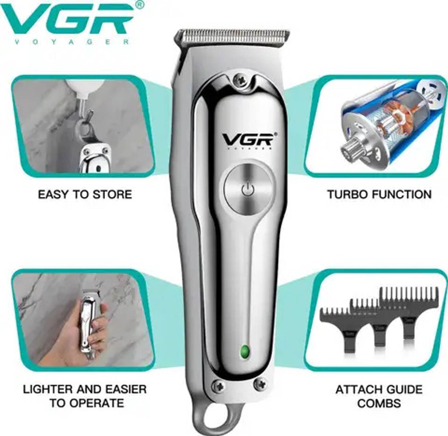 VGR V-071 Rechargeable Hair Clipper - Image 2