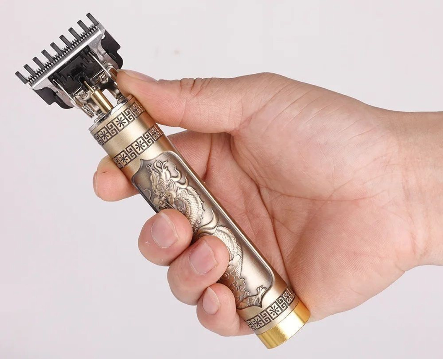 Image of Sahaj Enterprise Trimmer men ||Trimmers|| Dadhi banane wali machine Metal Trimmer 60 min Runtime 4 Length Settings (Gold)