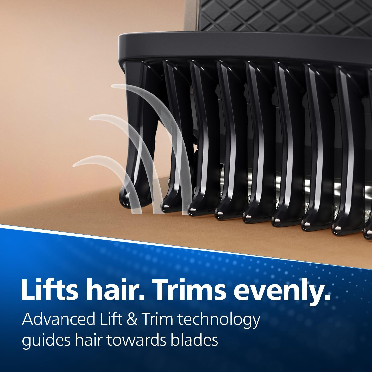 Image of PHILIPS Men's Beard Trimmer | -Sharpening Stainless Steel Blades | Trimmer 59 min Runtime 5 Length Settings