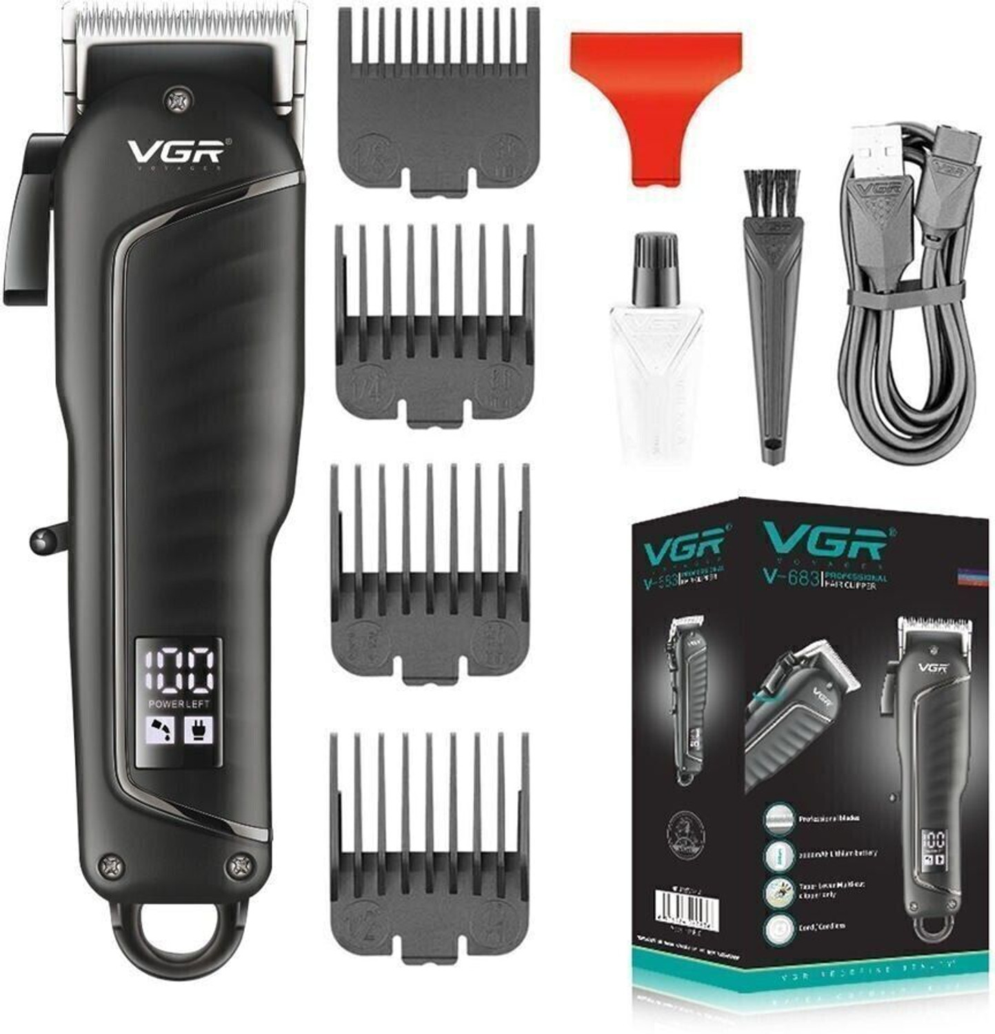 Image of VGR V-683 Trimmer 200 min Runtime 4 Length Settings