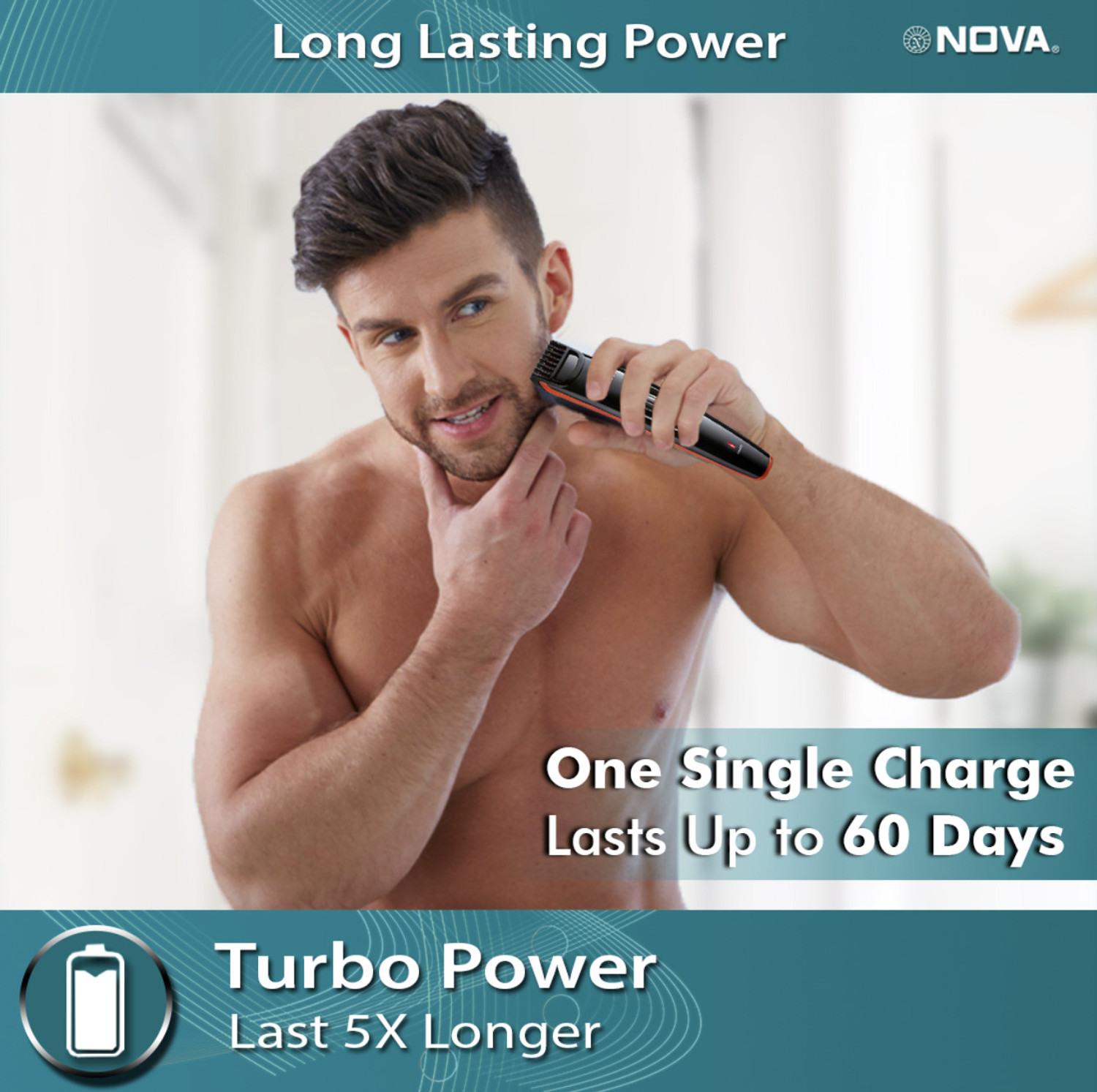 Image of NOVA 1087 Trimmer 90 min Runtime 20 Length Settings
