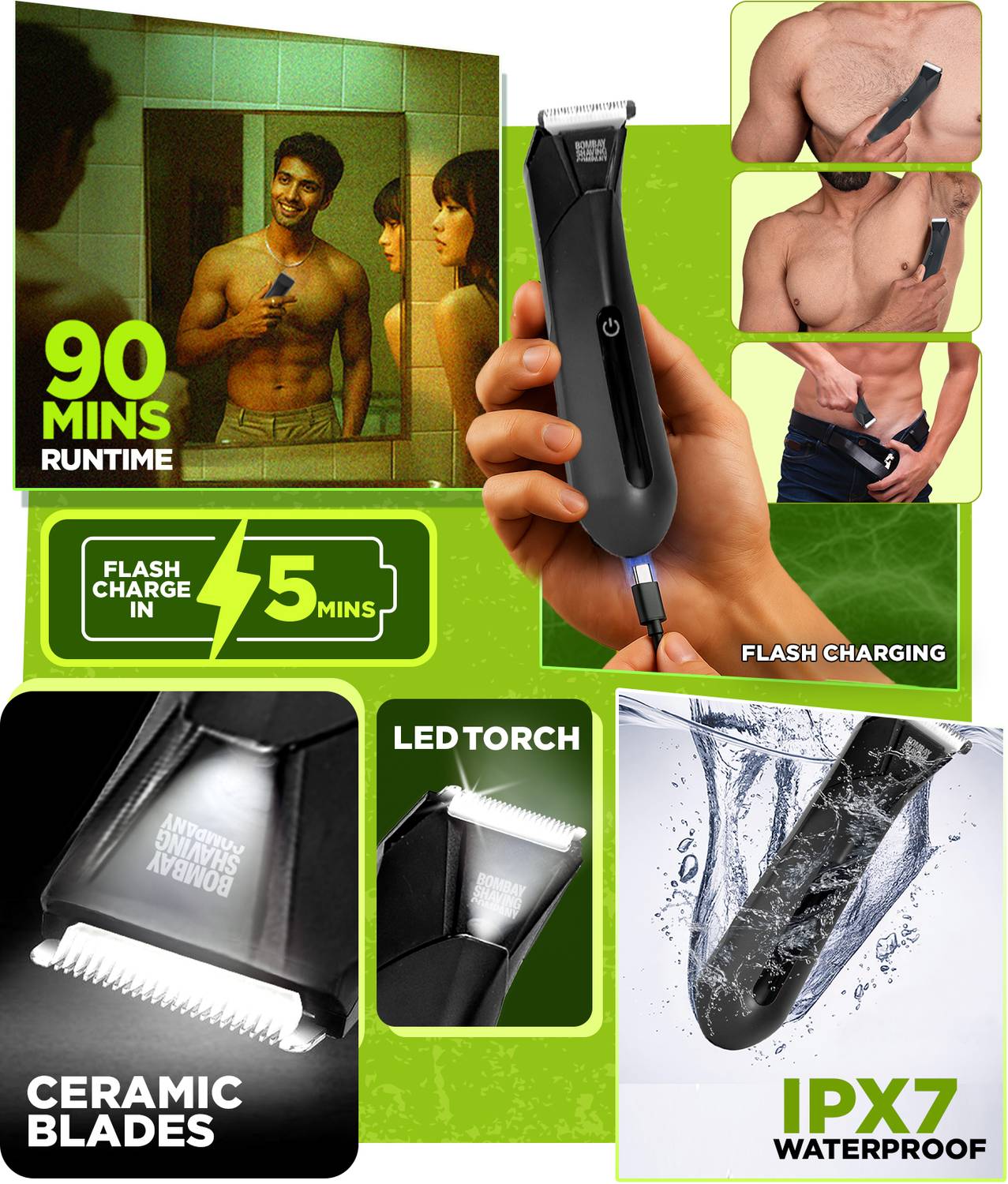 BOMBAY SHAVING COMPANY Blo Balls And Body Groomer - Image 2