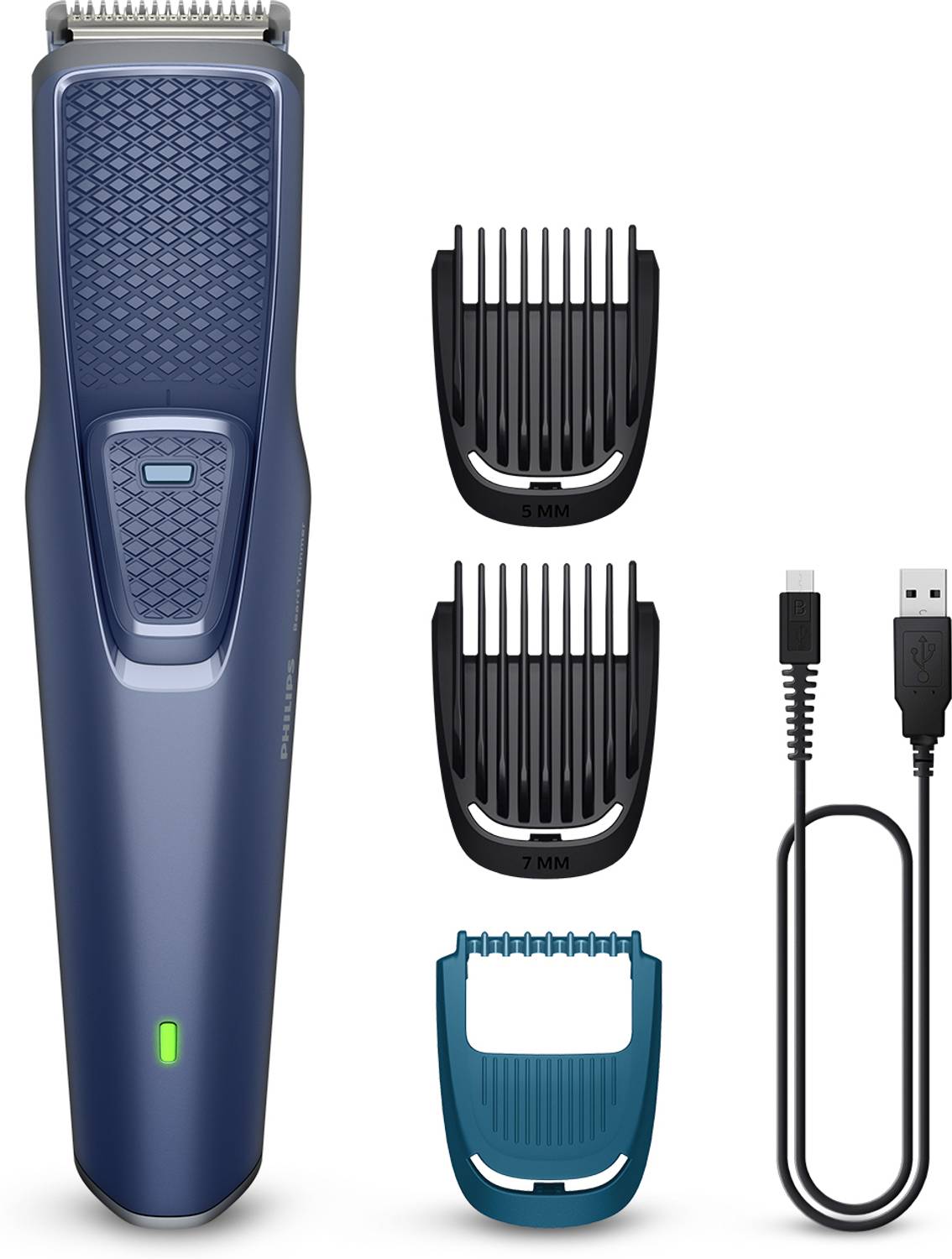 Philips BT1245/18 Trimmer (Blue) - 30 min Runtime, 3 Length Settings