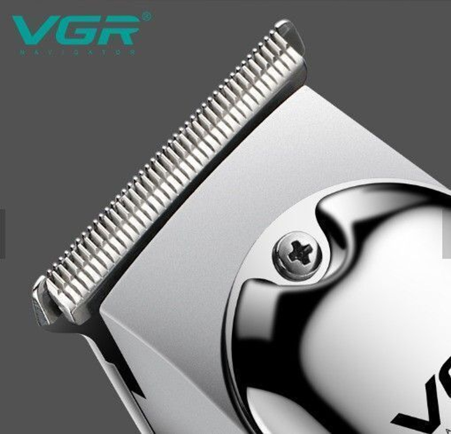 Image of VGR V-071 Hair Clipper Electric USB Charging Limit Combs Runtime: 150 min (Steel). Trimmer 150 min Runtime 4 Length Settings