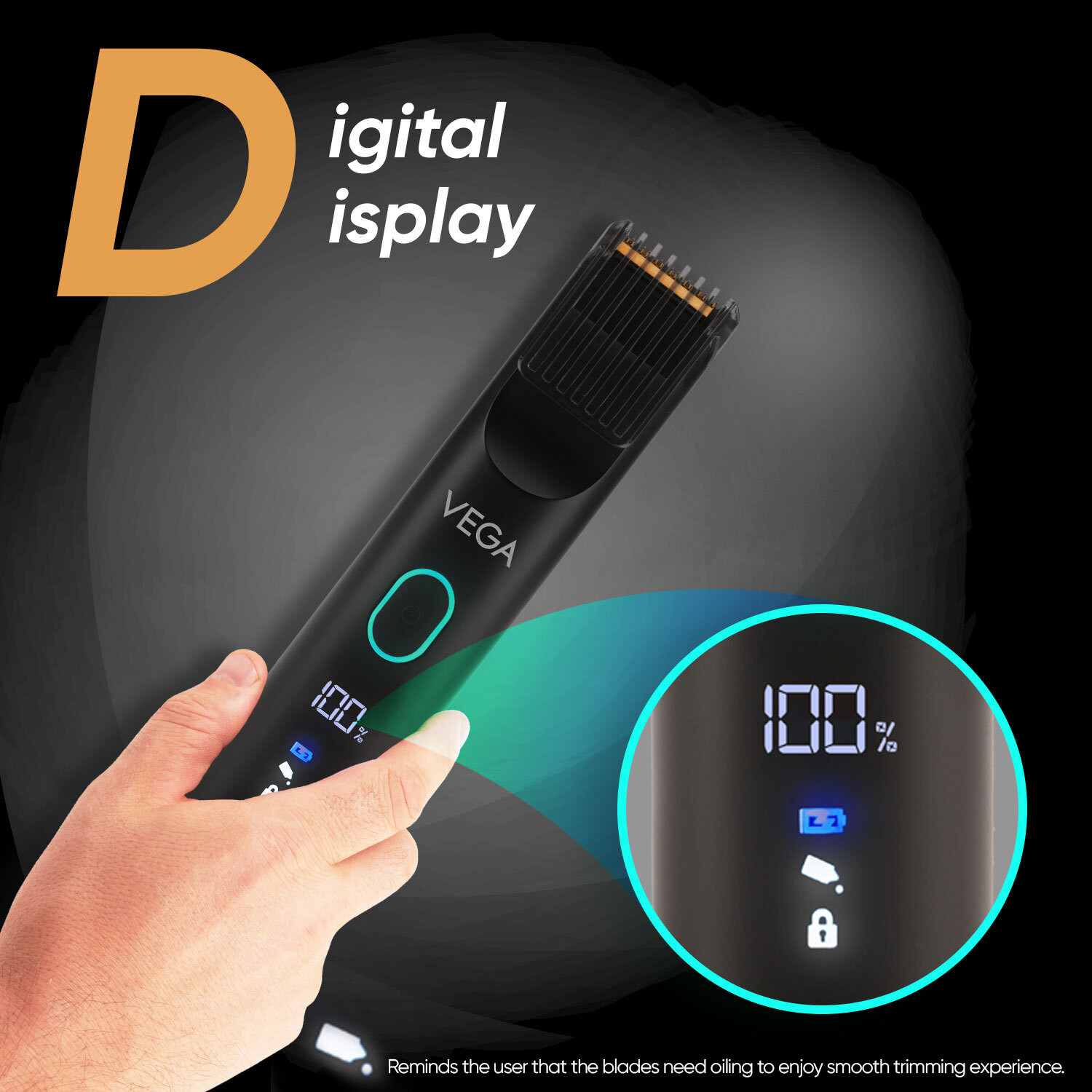 Image of VEGA SmartOne Series S1 VHTH-30 Fully Waterproof Trimmer 120 min Runtime 40 Length Settings